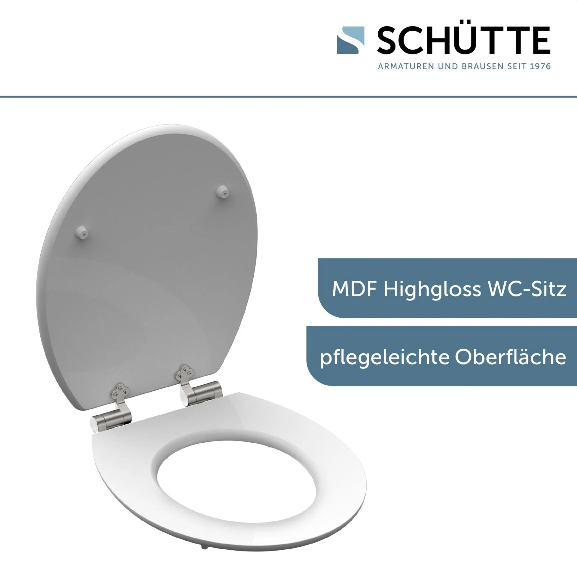 SCHÜTTE OASIS WC-Sitz, MDF HG, mit Absenkautomatik