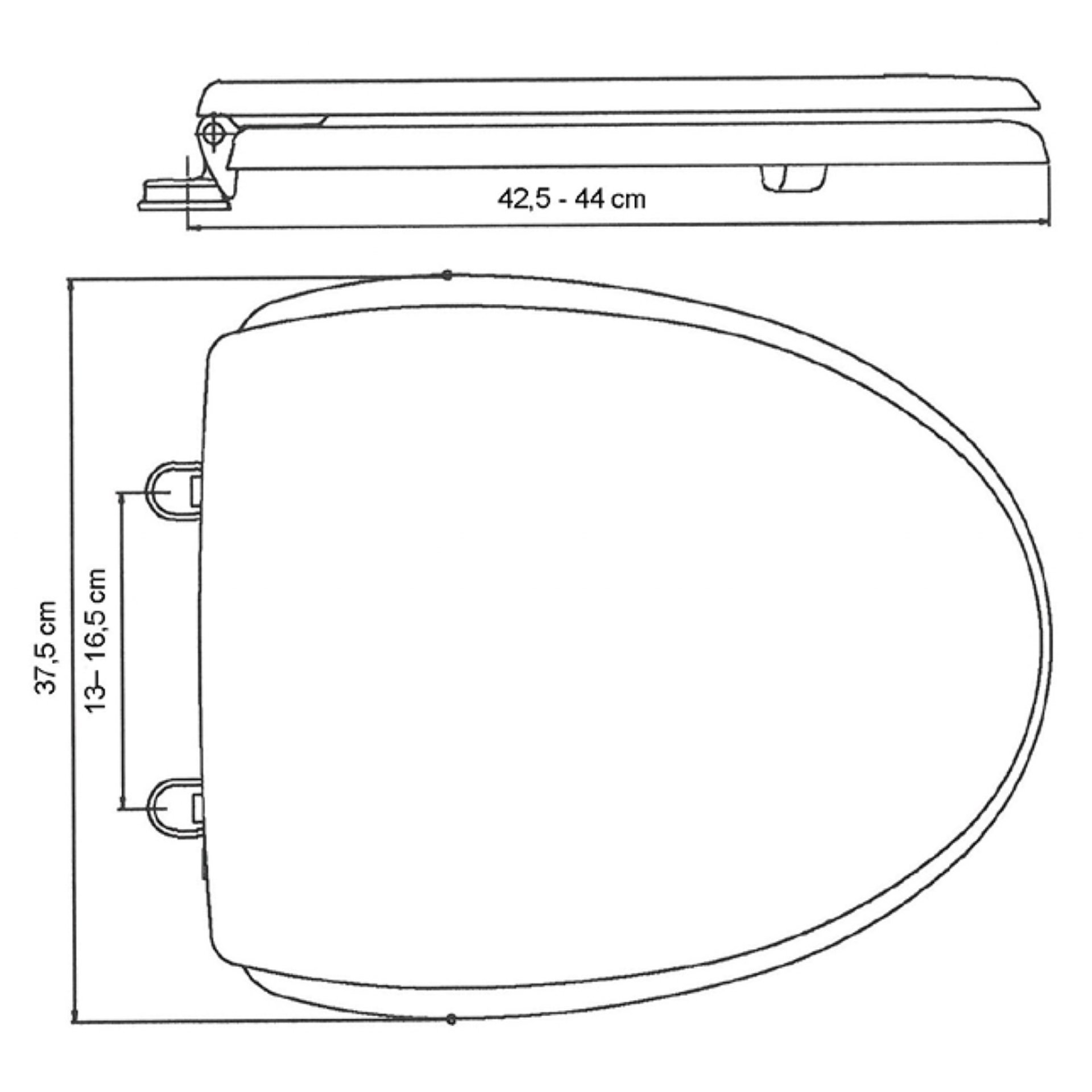 KAN WC-Sitz 3001 Classic, Schwarz