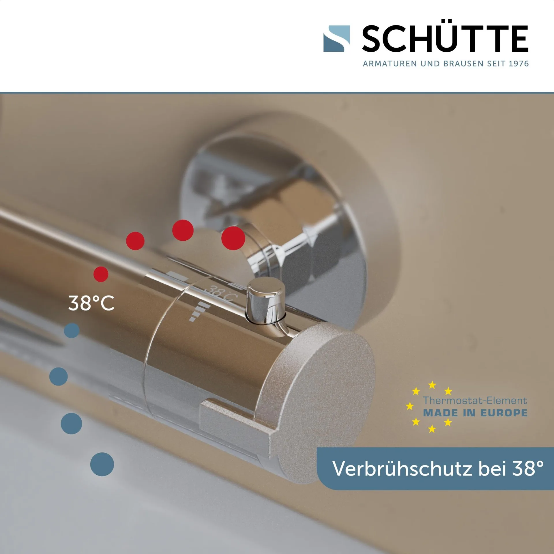 SCHÜTTE LONDON Badewannenthermostat, Chrom