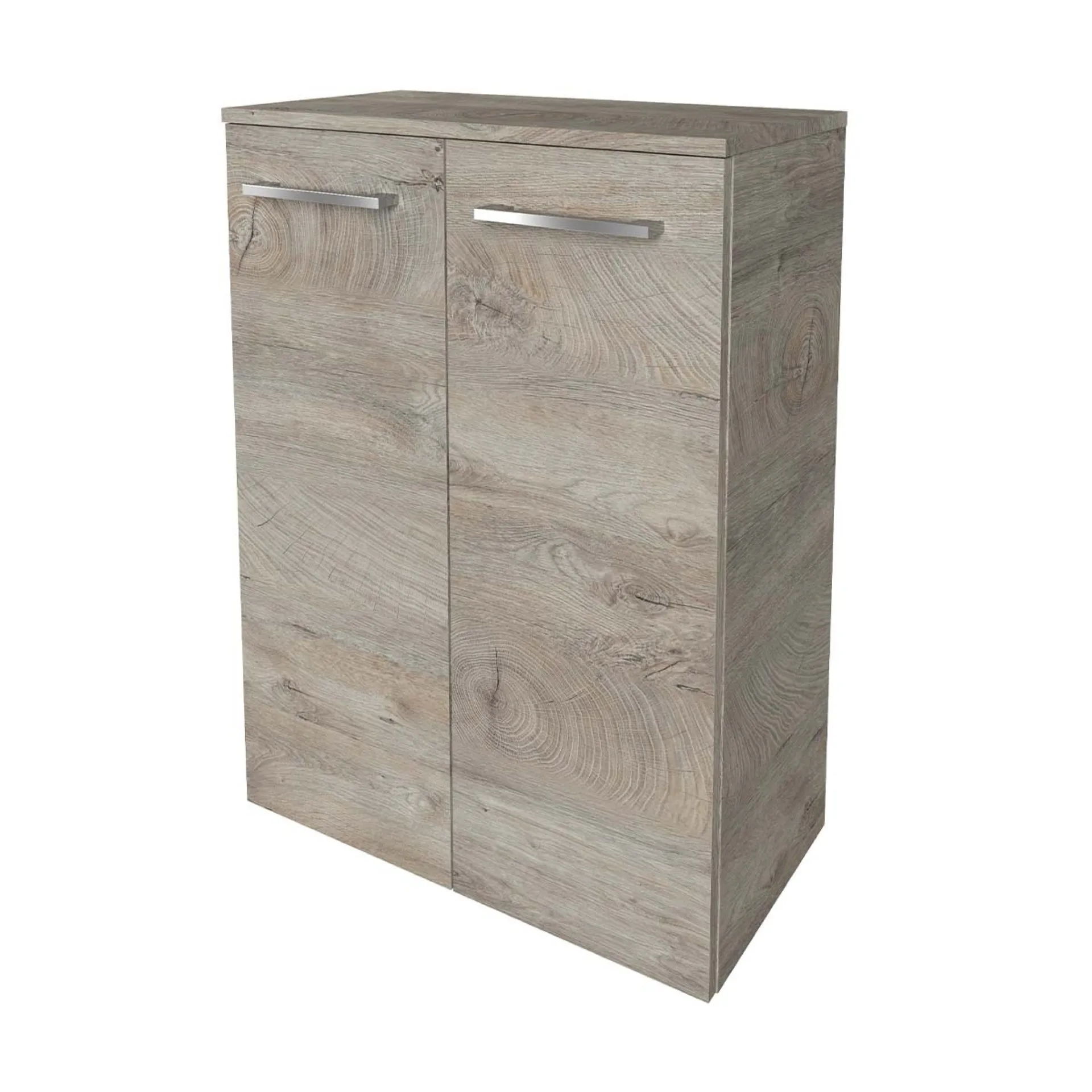 FACKELMANN B.STYLE Doppel Midischrank 60 cm breit, Braun hell