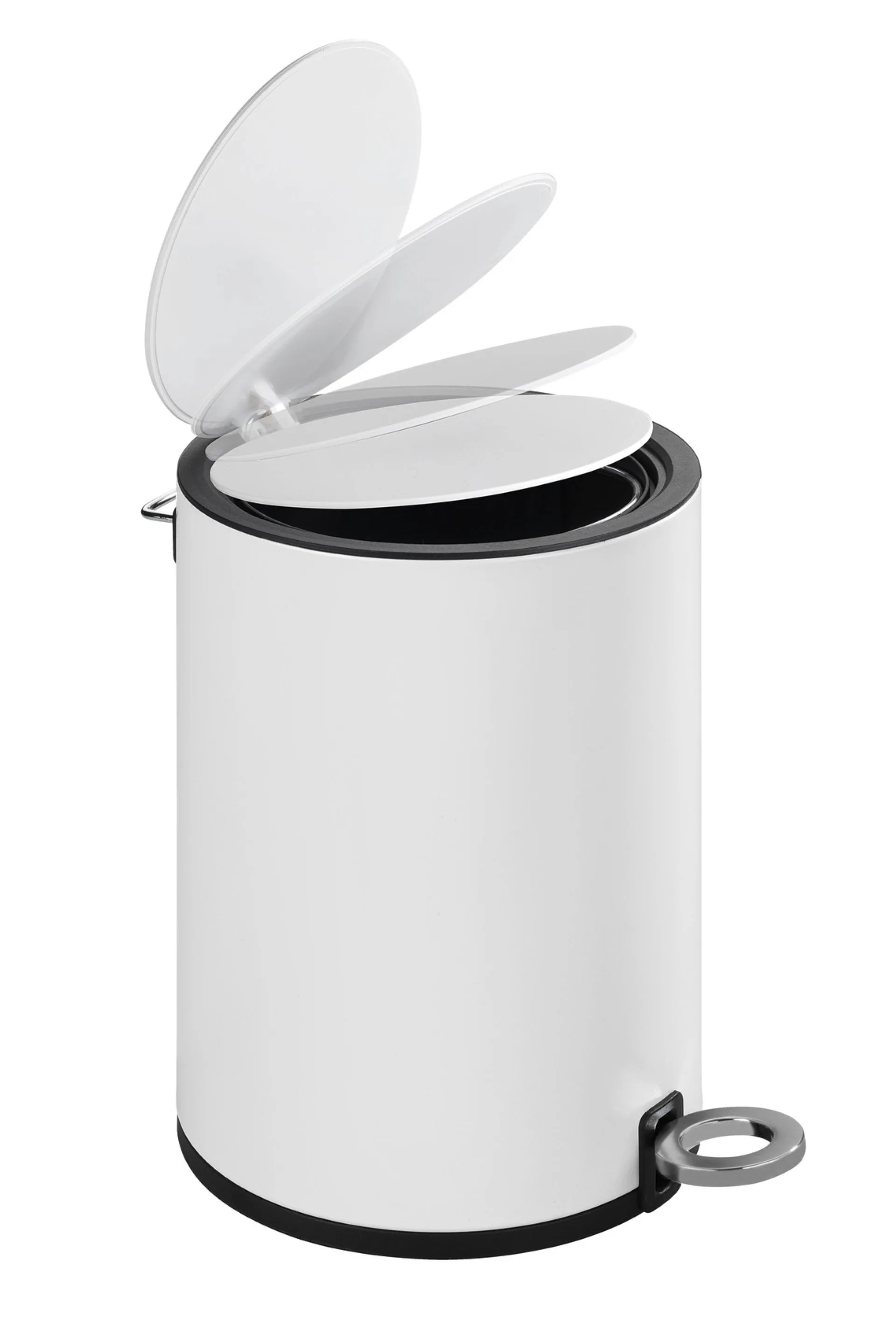 WENKO MONZA Kosmetikeimer 3 Liter, Weiß matt, Easy Close