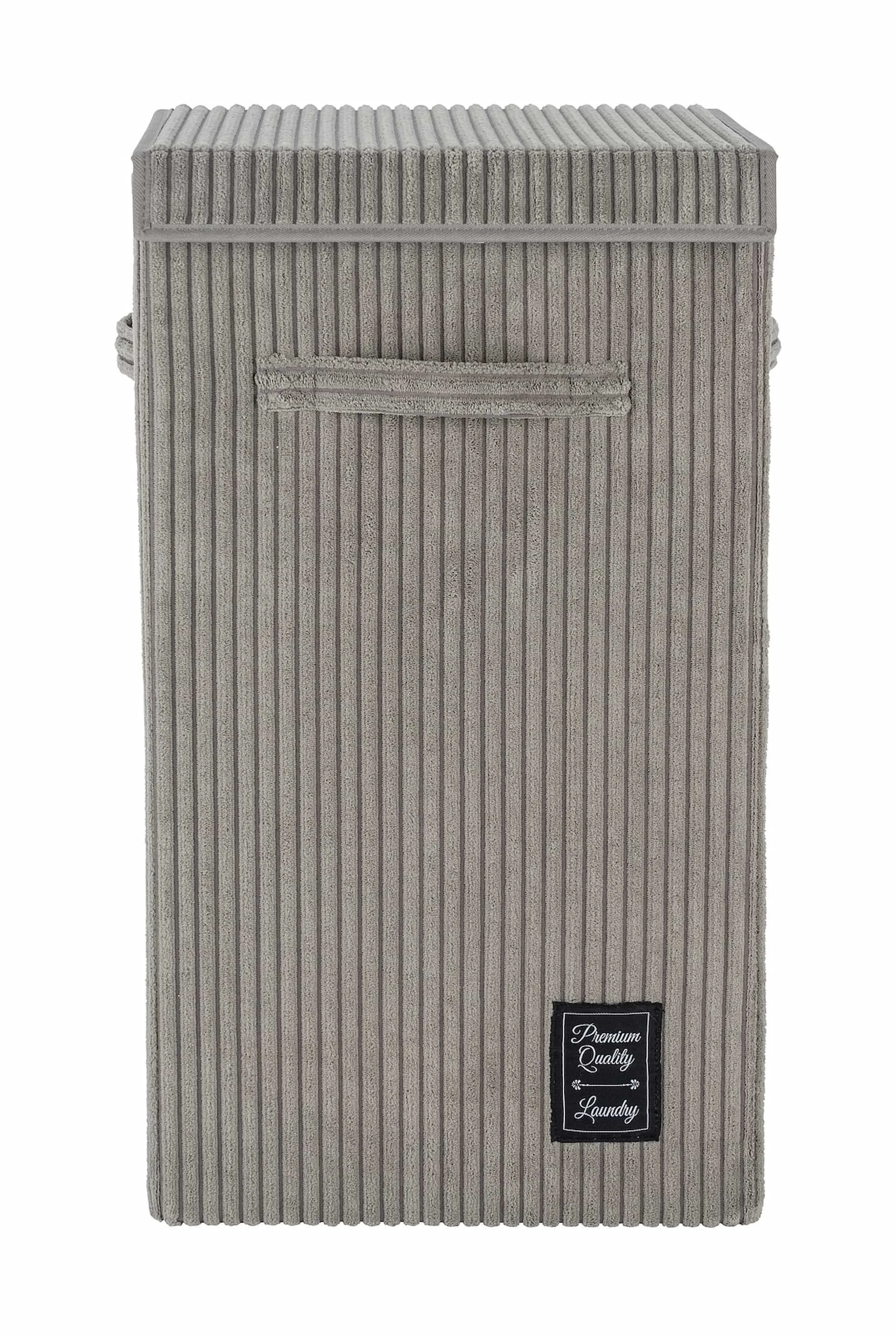 WENKO CORA Wäschekorb 63 Liter, Grau