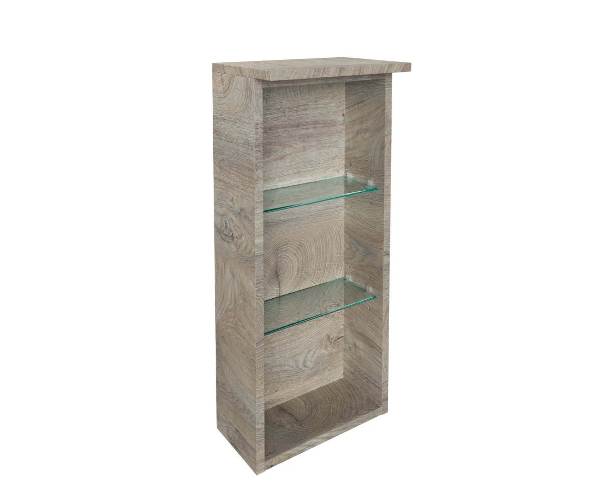 Fackelmann OXFORD Badregal, 3 Fächer, 30 cm breit, Braun hell