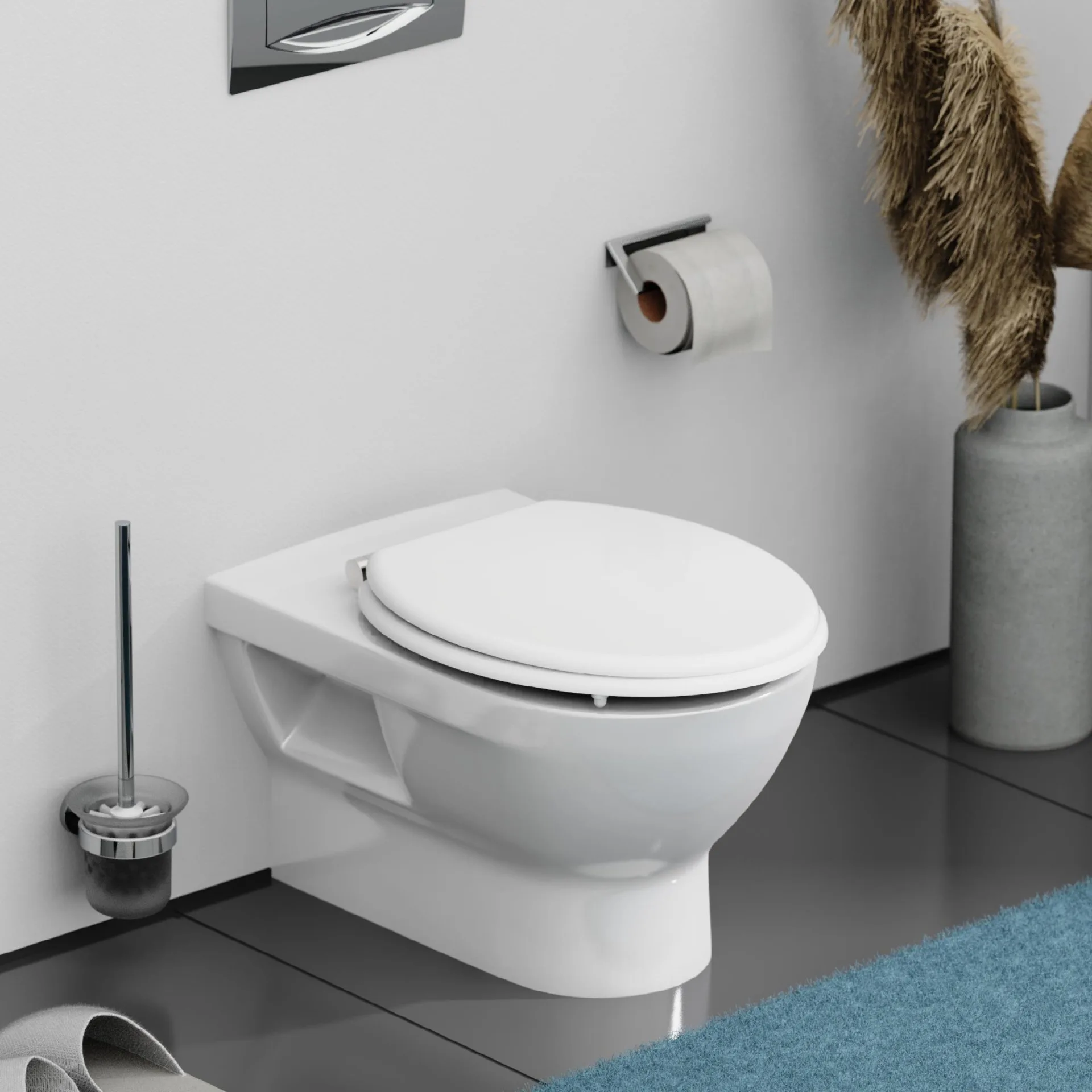 SCHÜTTE SPIRIT WHITE WC-Sitz, mit Absenkautomatik