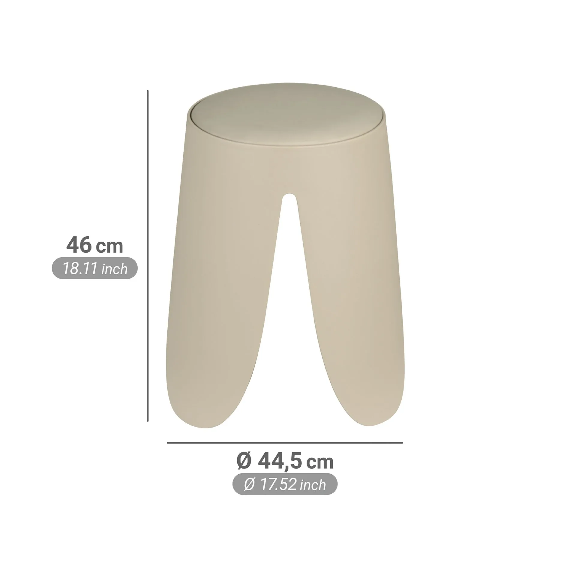 WENKO COMISO Badhocker, Beige matt