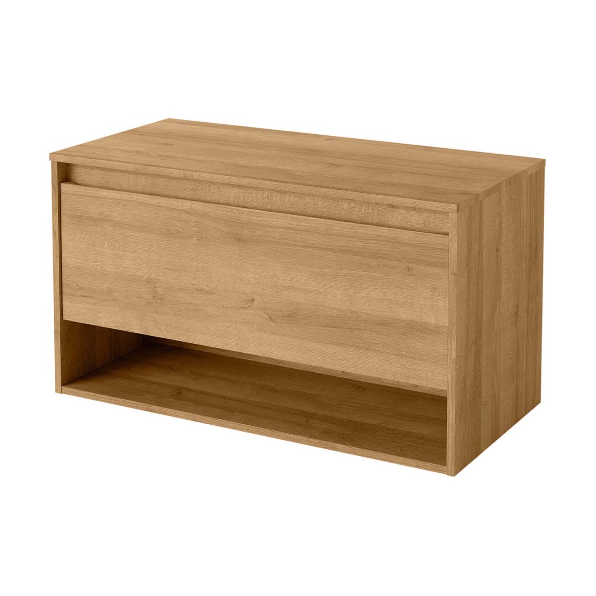 Fackelmann NATURA Waschbeckenunterschrank 94 cm breit, Braun hell