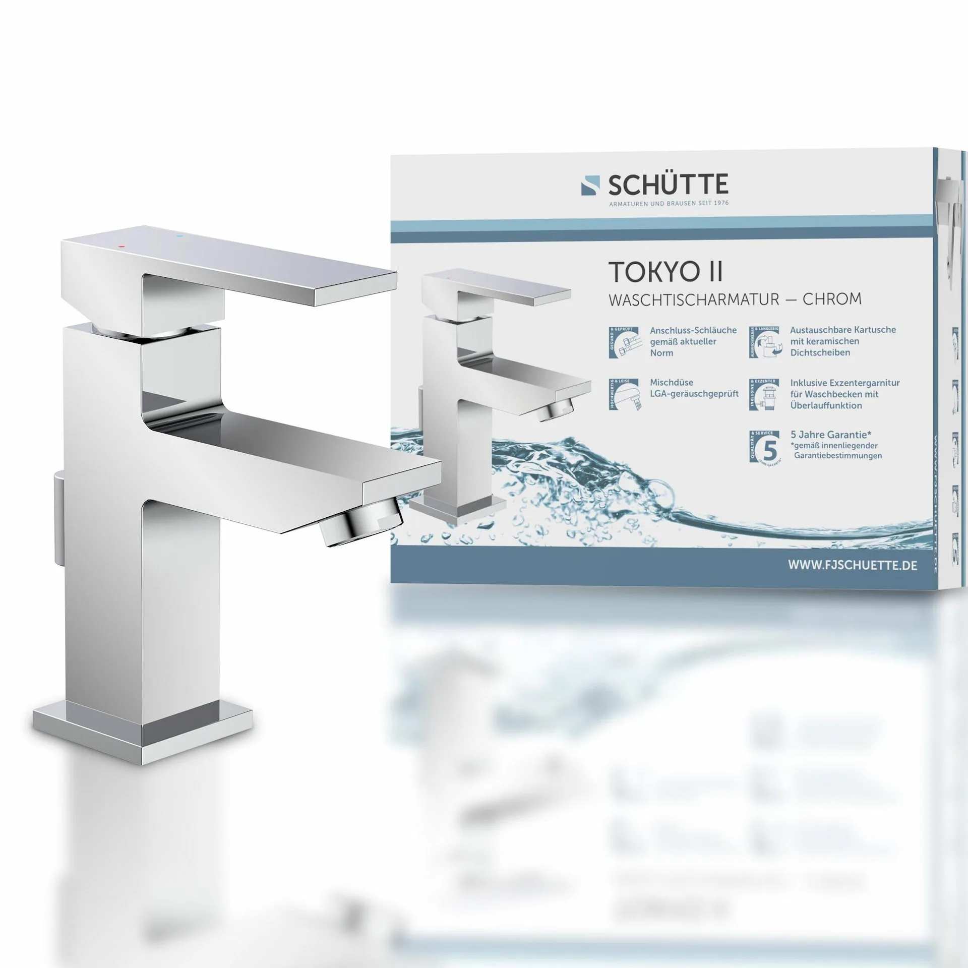 Schütte TOKYO II Waschtischarmatur, Chrom