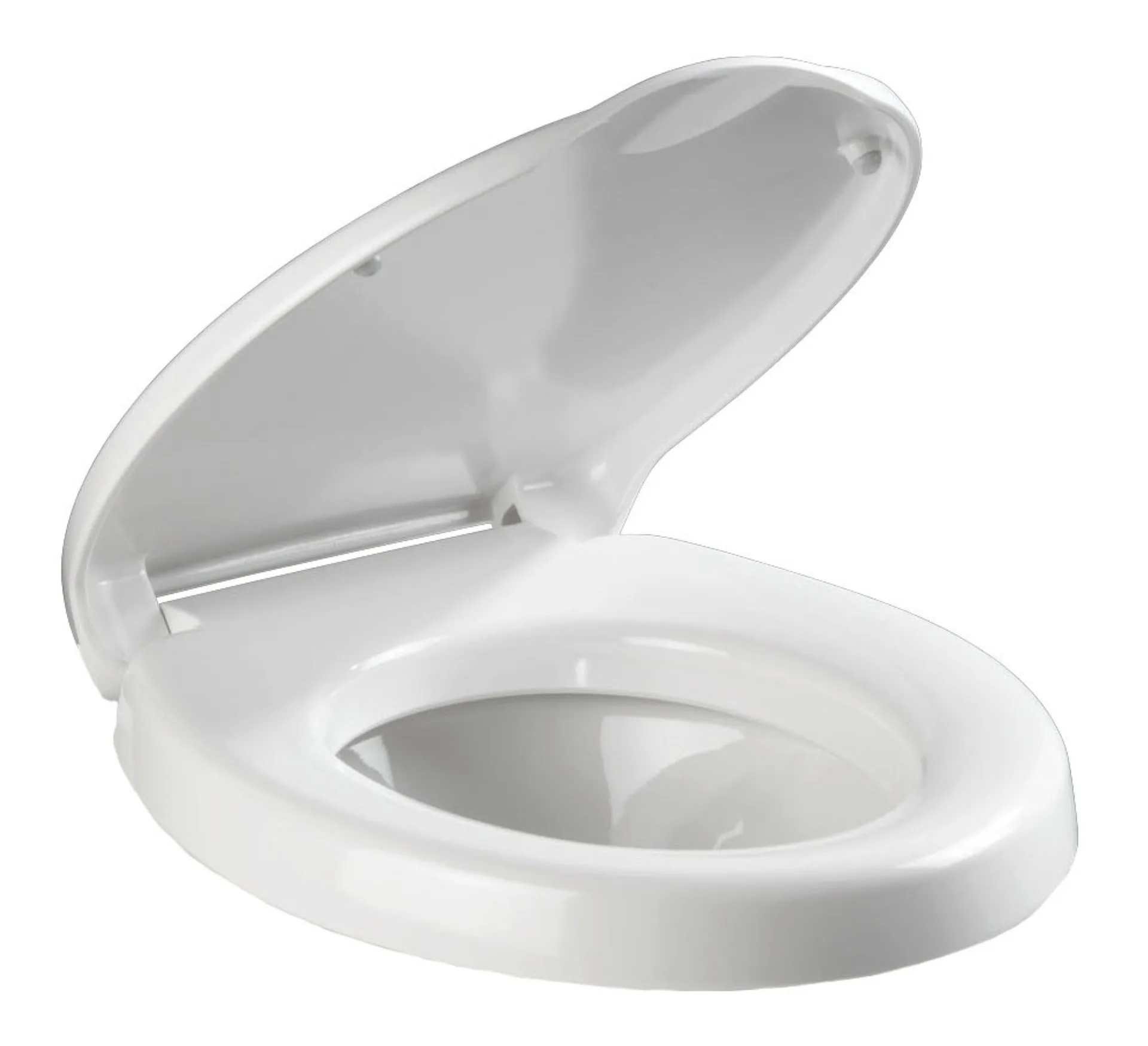 WENKO SECURA COMFORT WC-Sitz, Weiß, 200 kg Tragkraft, 5 cm Sitzflächenerhöhung