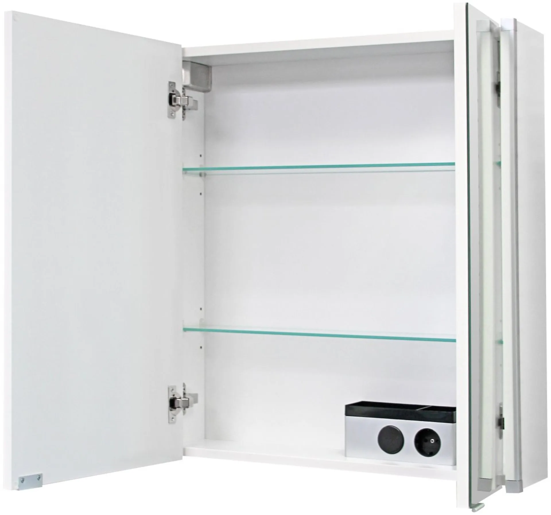 FACKELMANN LED Spiegelschrank 61 cm breit, Weiß