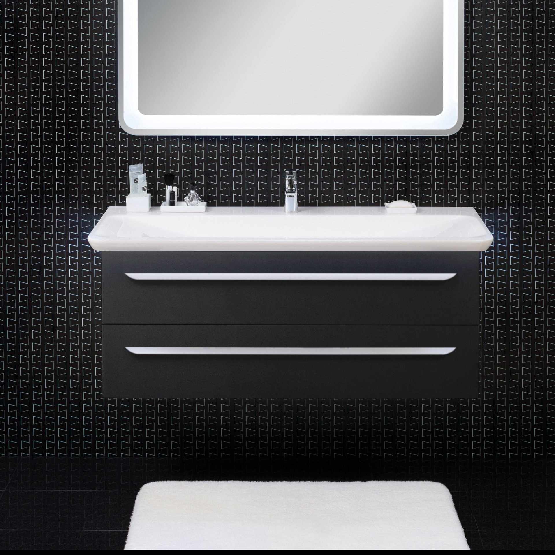 Lanzet M9 Waschtischunterschrank 120 cm Anthrazit