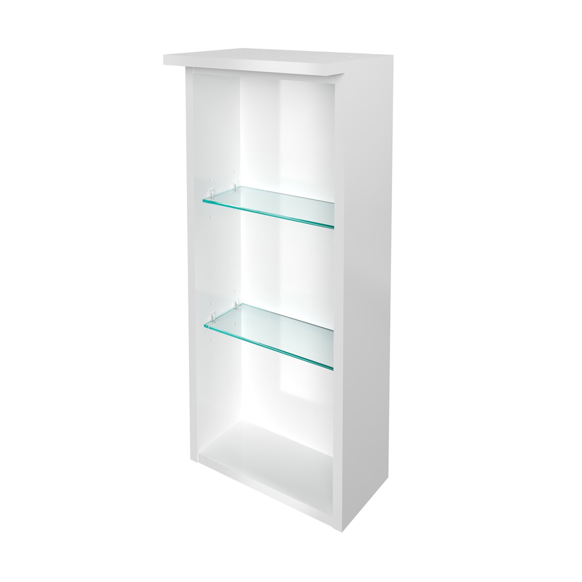 Fackelmann OXFORD Badregal, 3 Fächer, 30 cm breit, Weiß