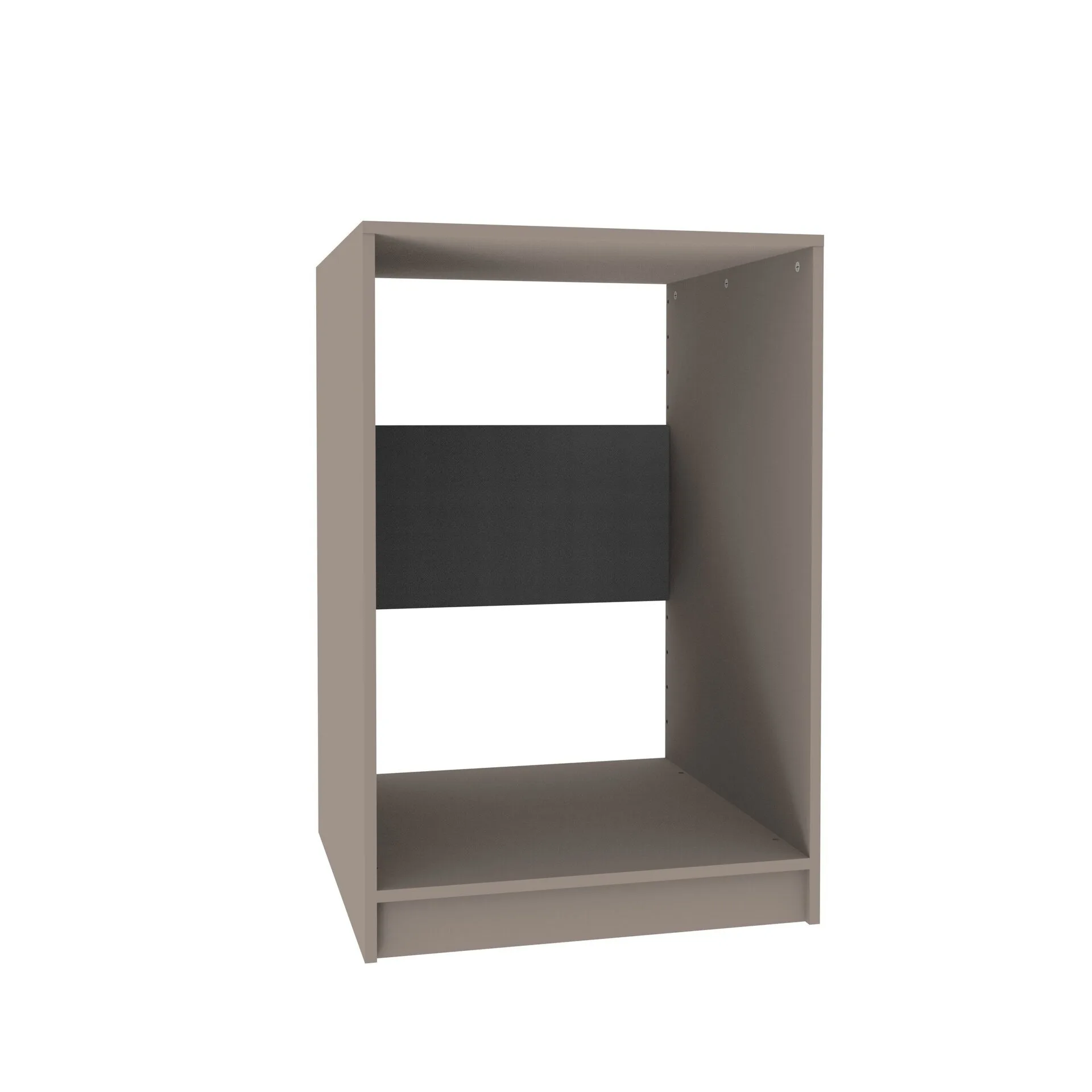 FACKELMANN Trockner-/Waschmaschinen-Schrank 65 cm breit, Grau, mit verstellbaren Füßen