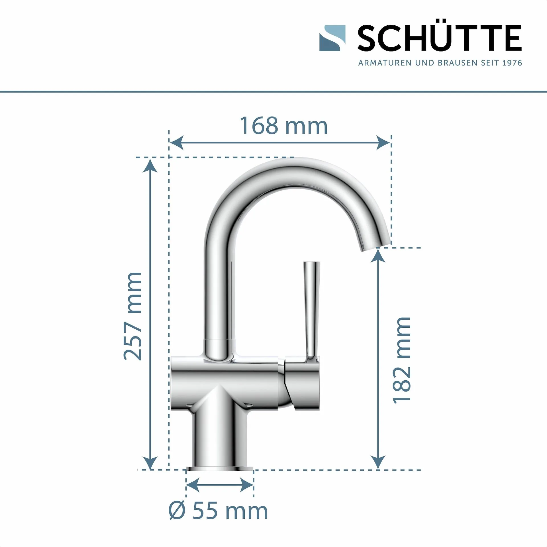 Schütte CORNWALL Waschtischarmatur, Chrom