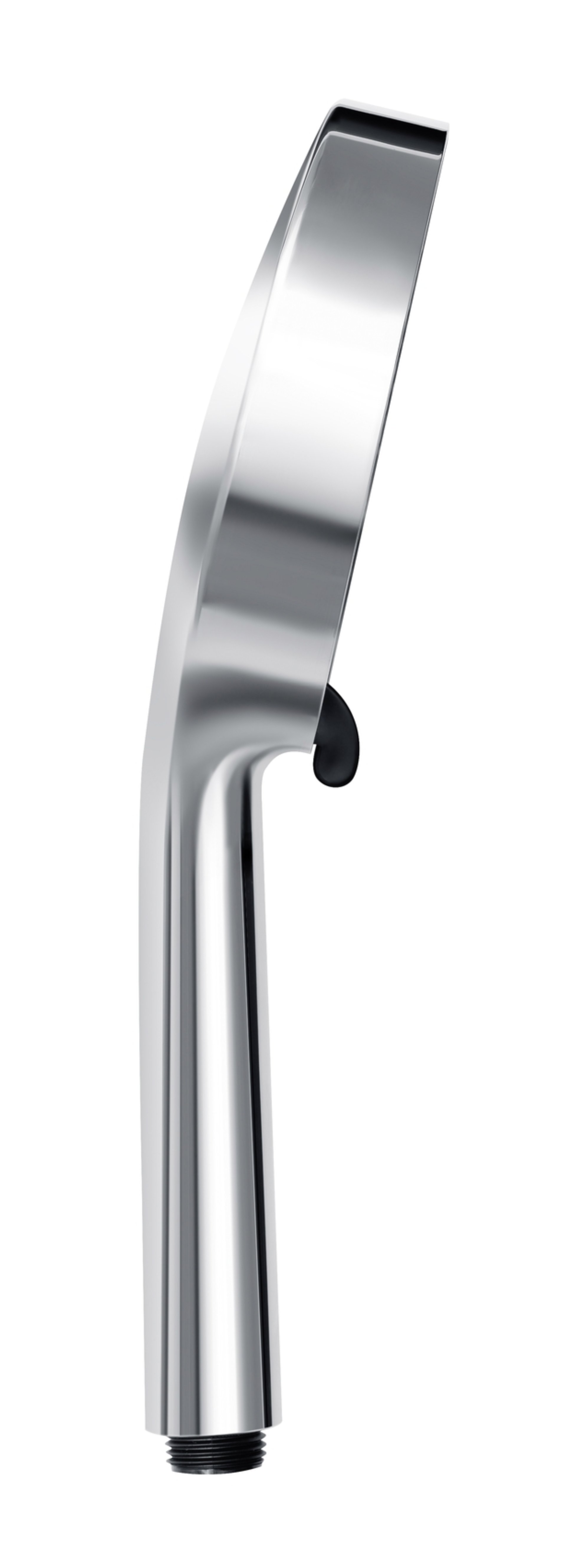 WENKO Duschkopf Ø 12 cm, Chrom/Schwarz, mit Wassersparsystem, 3 verschiedene Wasserstrahlarten
