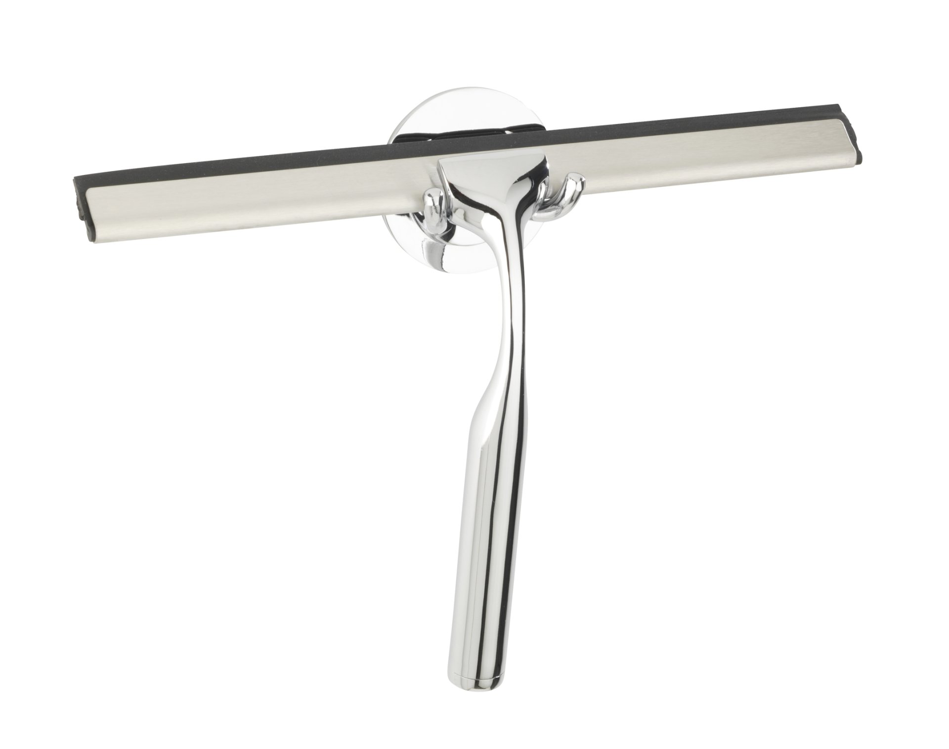 WENKO TERNI PLUS Duschabzieher, Chrom, mit Wandbefestigung, Befestigen ohne Boren