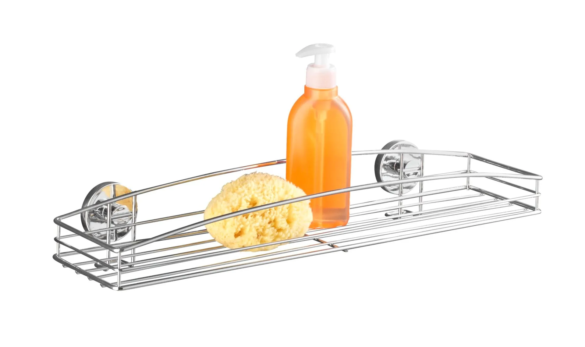 WENKO MILAZZO Duschablage, Befestigen ohne bohren, Vacuum-Loc®