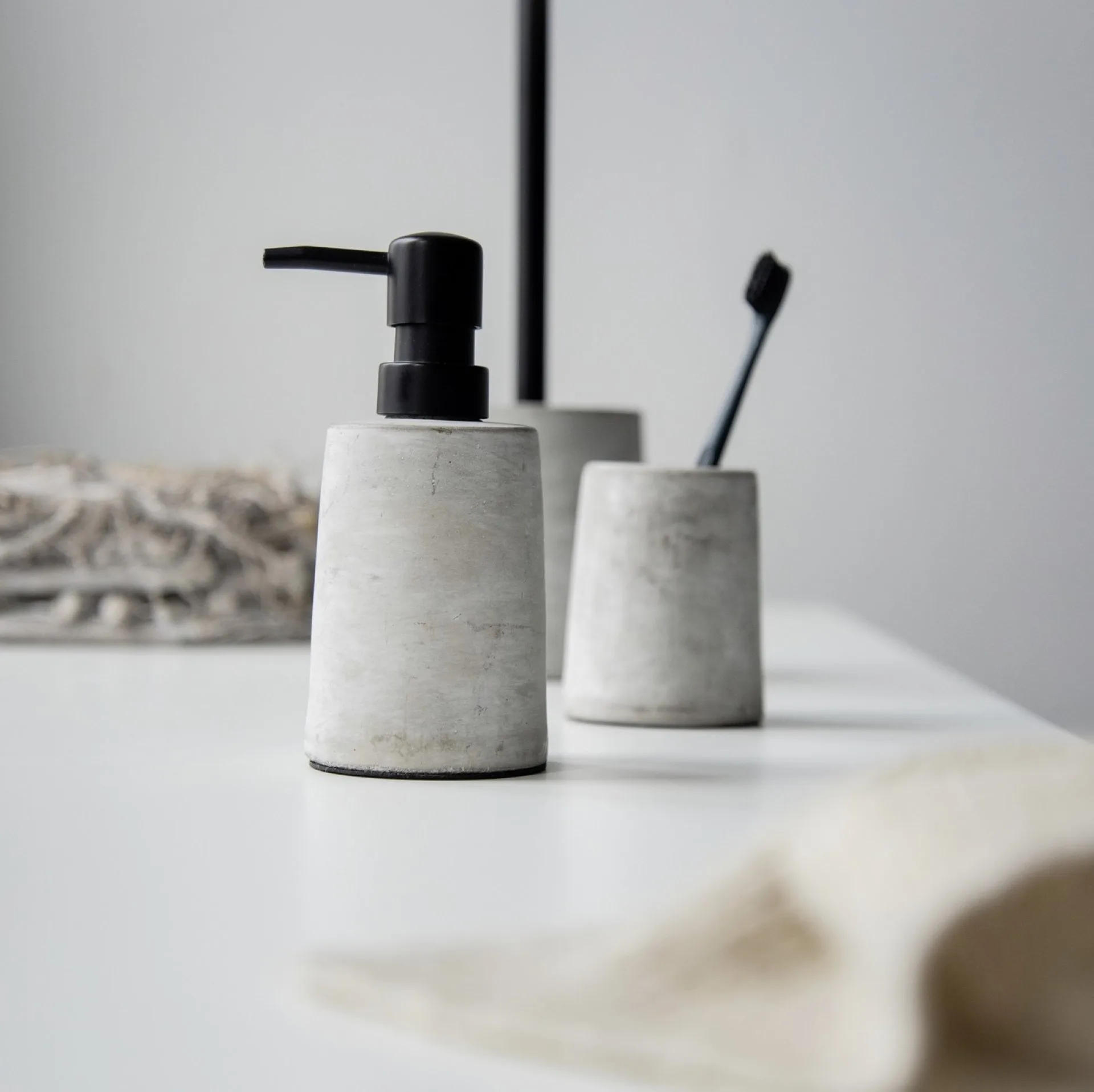 WENKO VILLENA WC-Garnitur, Grau