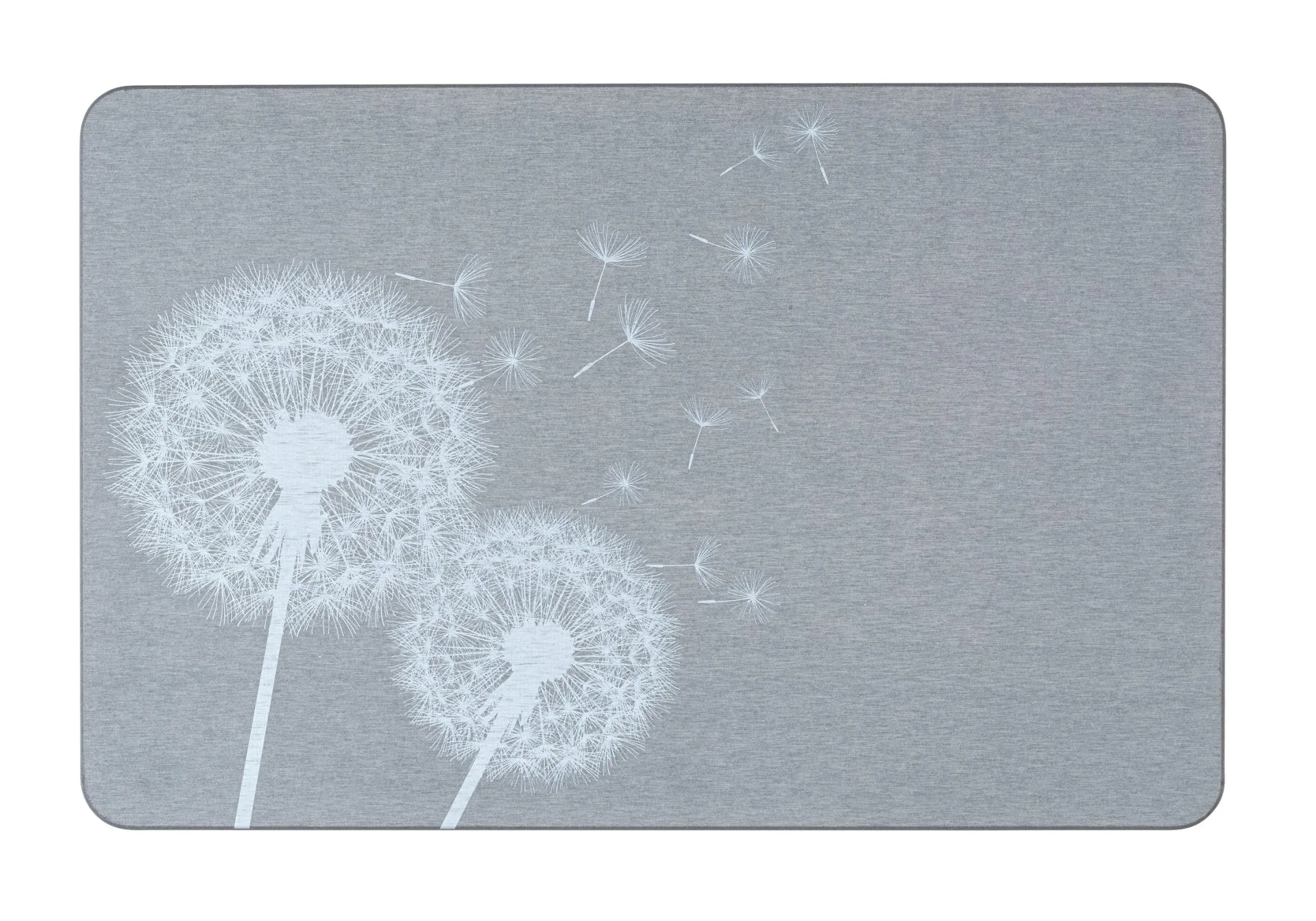 WENKO ASTERA Badematte 60 x 39 cm, Grau, aus natürlichem Diatomit
