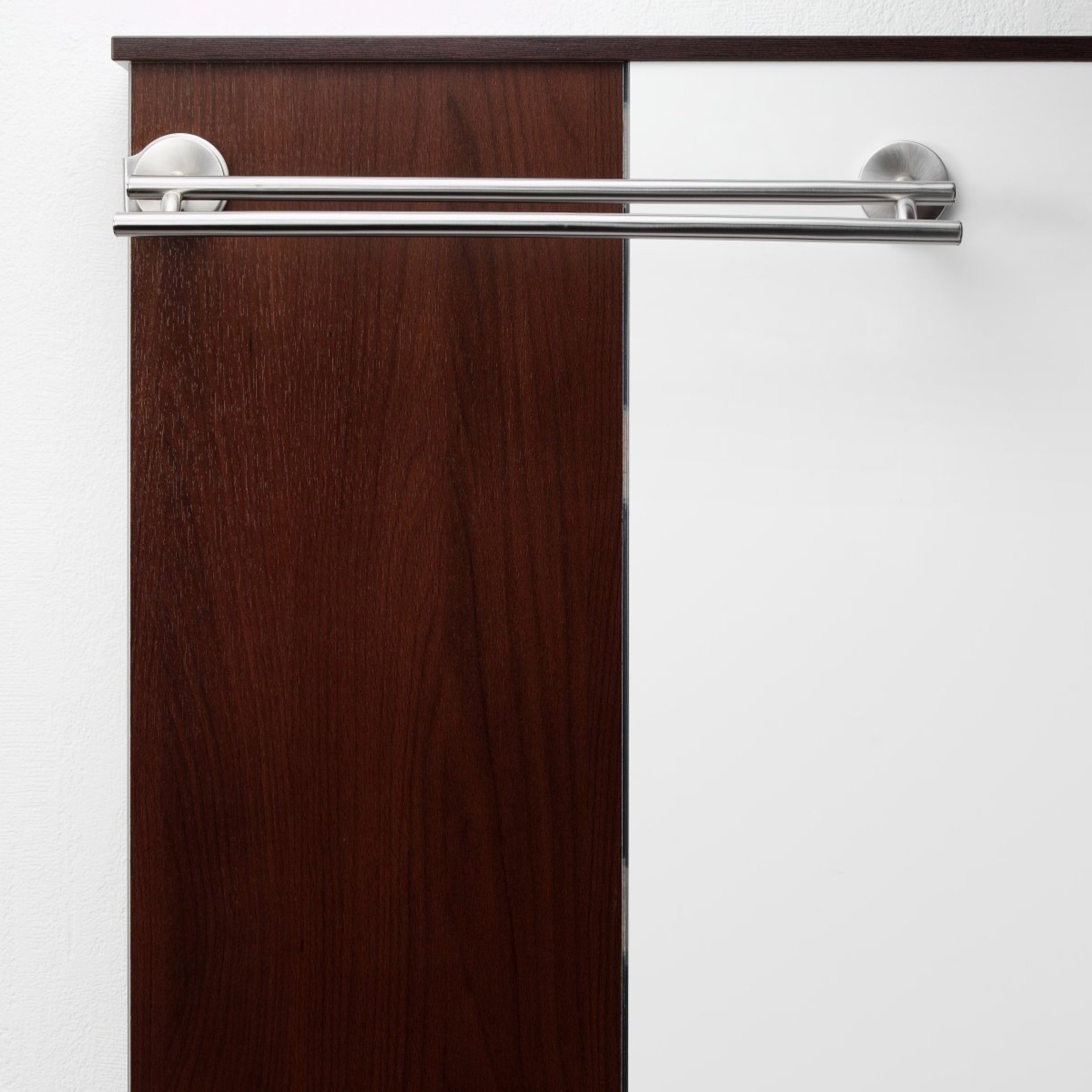 Fackelmann FUSION Handtuchhalter/Reling doppelt, Edelstahloptik