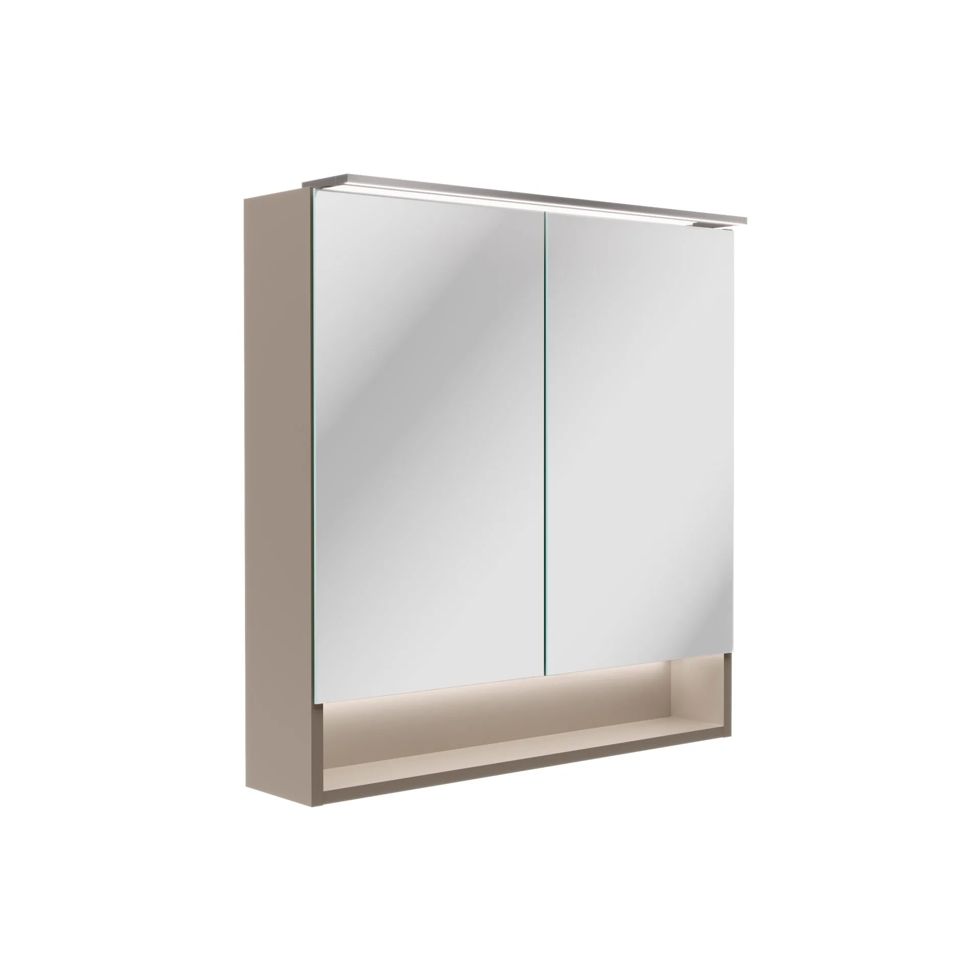 FACKELMANN B.PARIS LED Spiegelschrank 70 cm breit, Grau