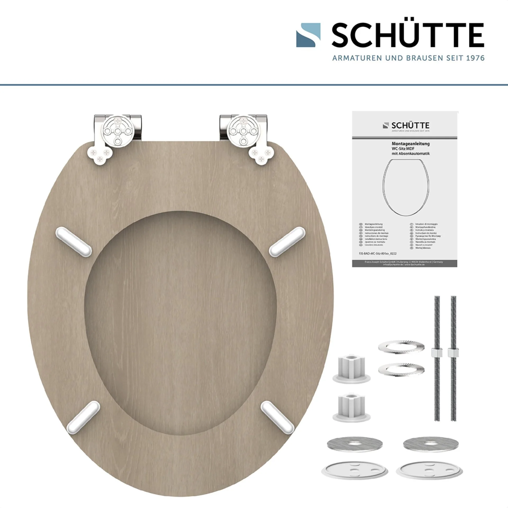 Schütte MODERN WOOD WC-Sitz, mit Absenkautomatik