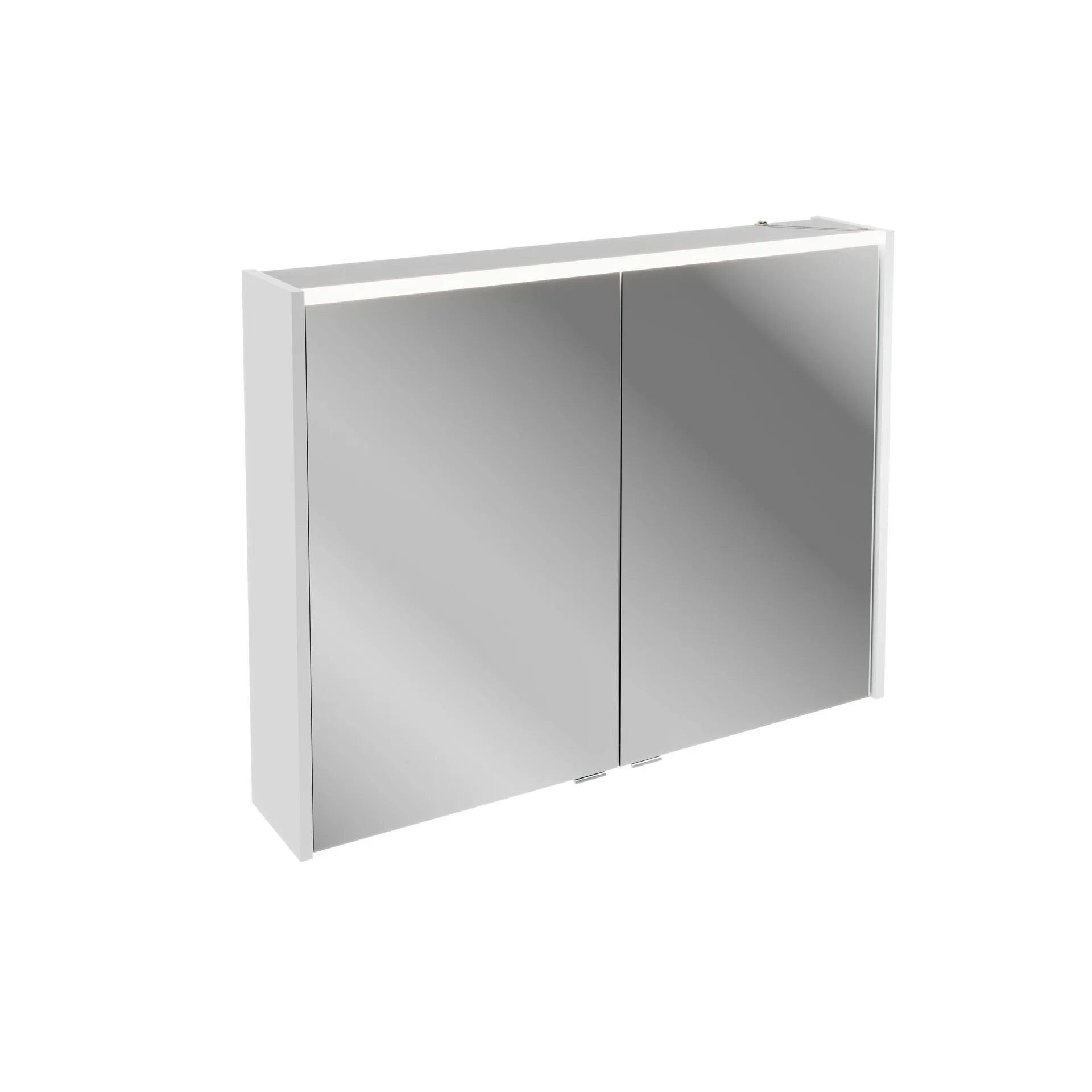 FACKELMANN B.ROUND LED Spiegelschrank 90 cm breit, Weiß