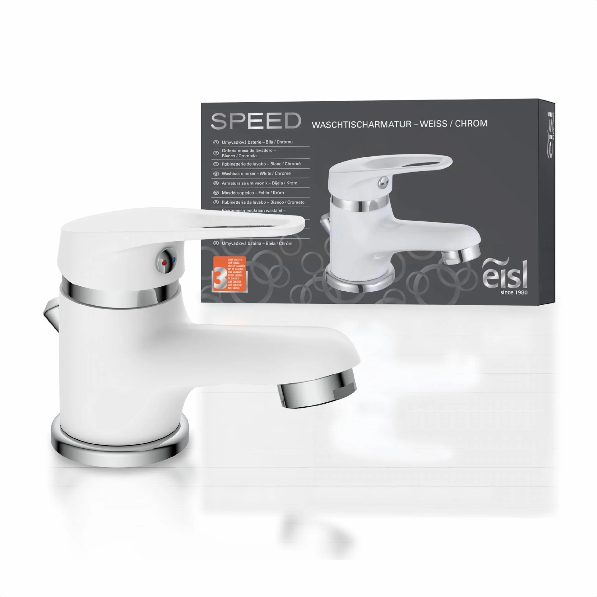 Eisl SPEED Waschtischarmatur, Weiß