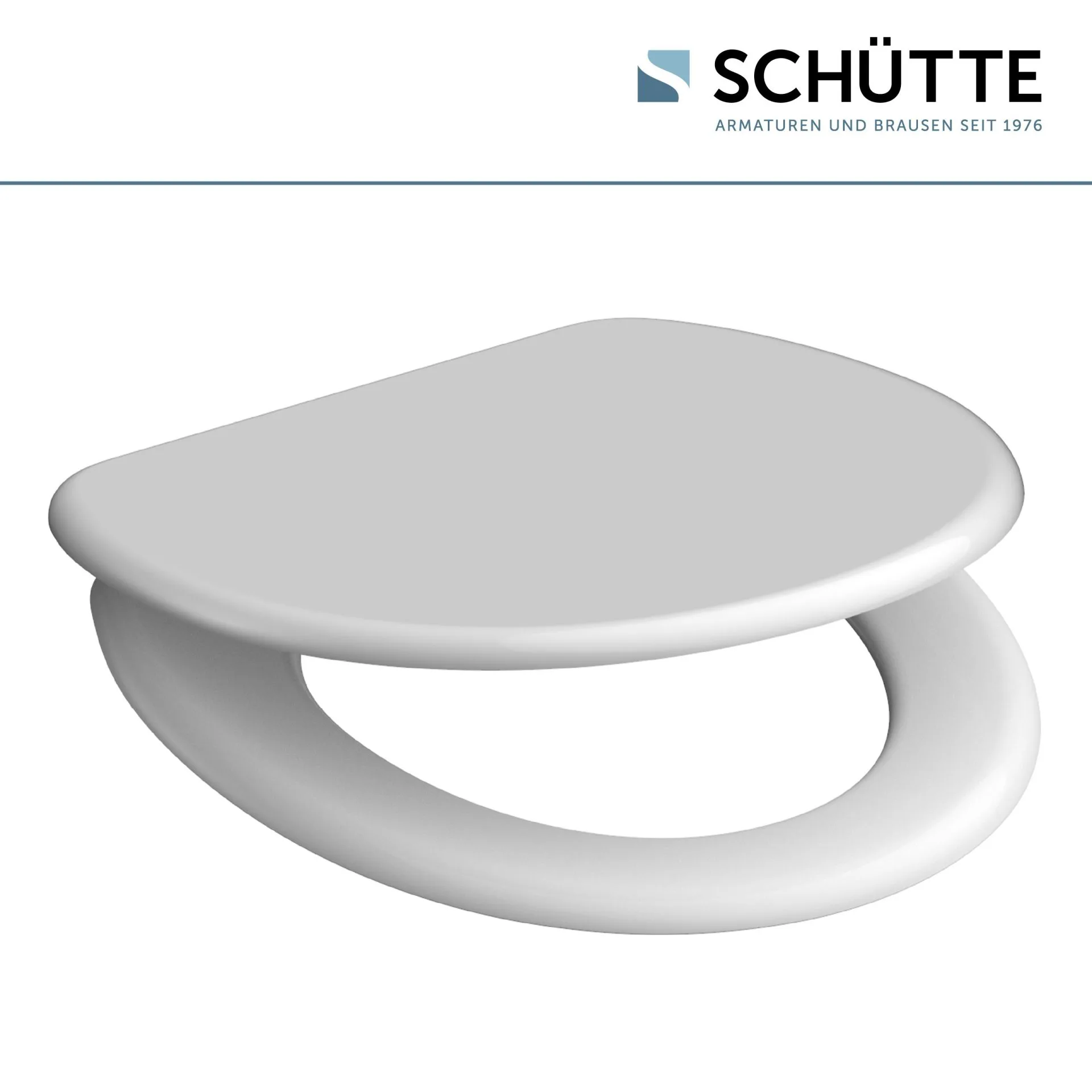 SCHÜTTE WHITE WC-Sitz, Kunststoff, mit Absenkautomatik