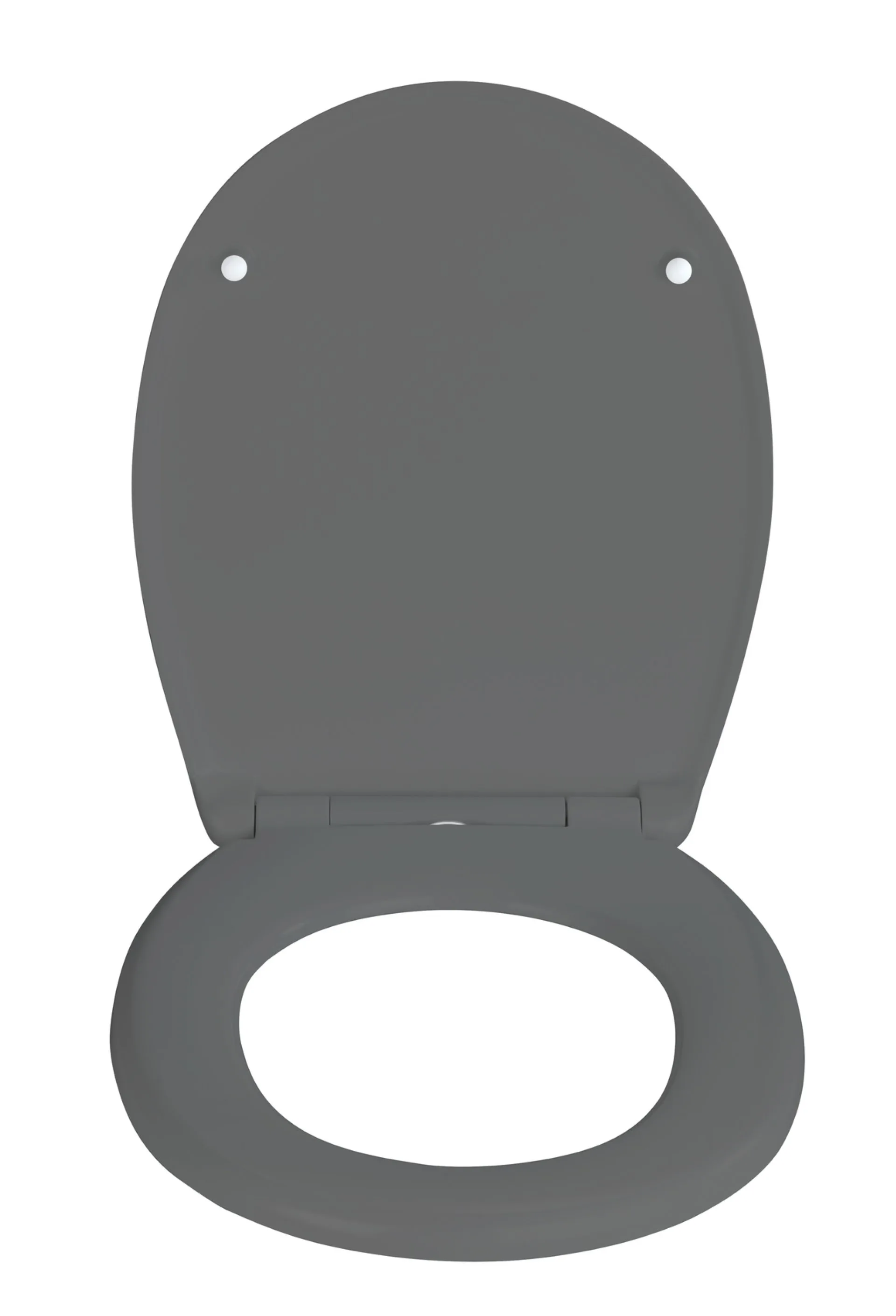 WENKO VORNO WC-Sitz, Grau, mit Absenkautomatik