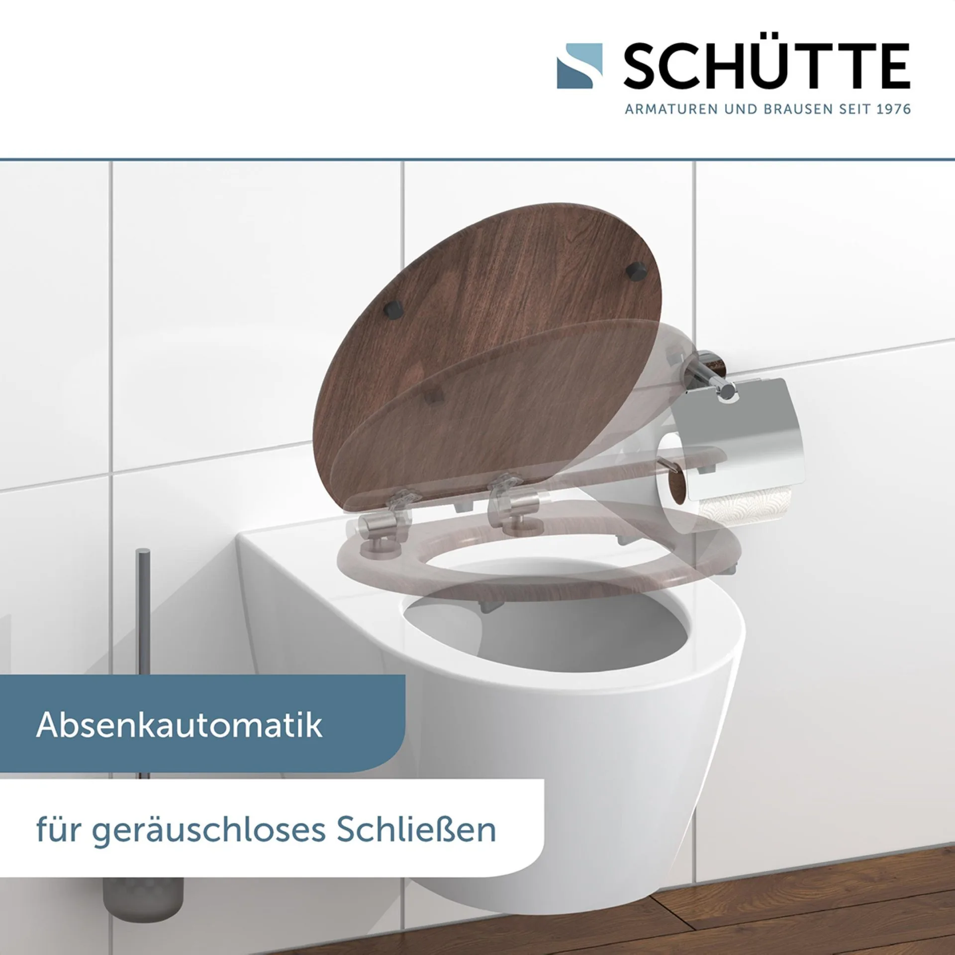 Schütte DARK WOOD WC-Sitz, mit Absenkautomatik