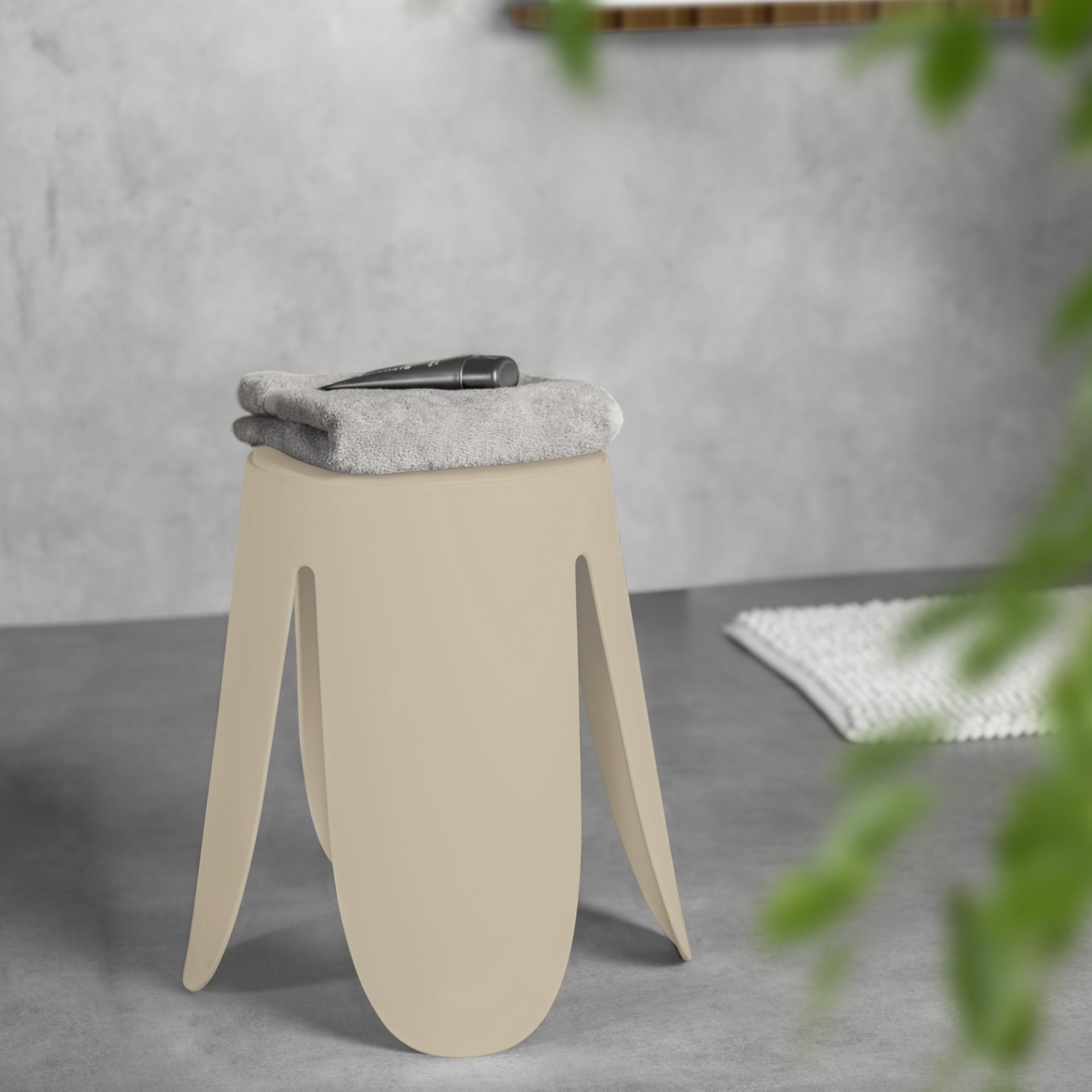 WENKO COMISO Badhocker, Beige matt