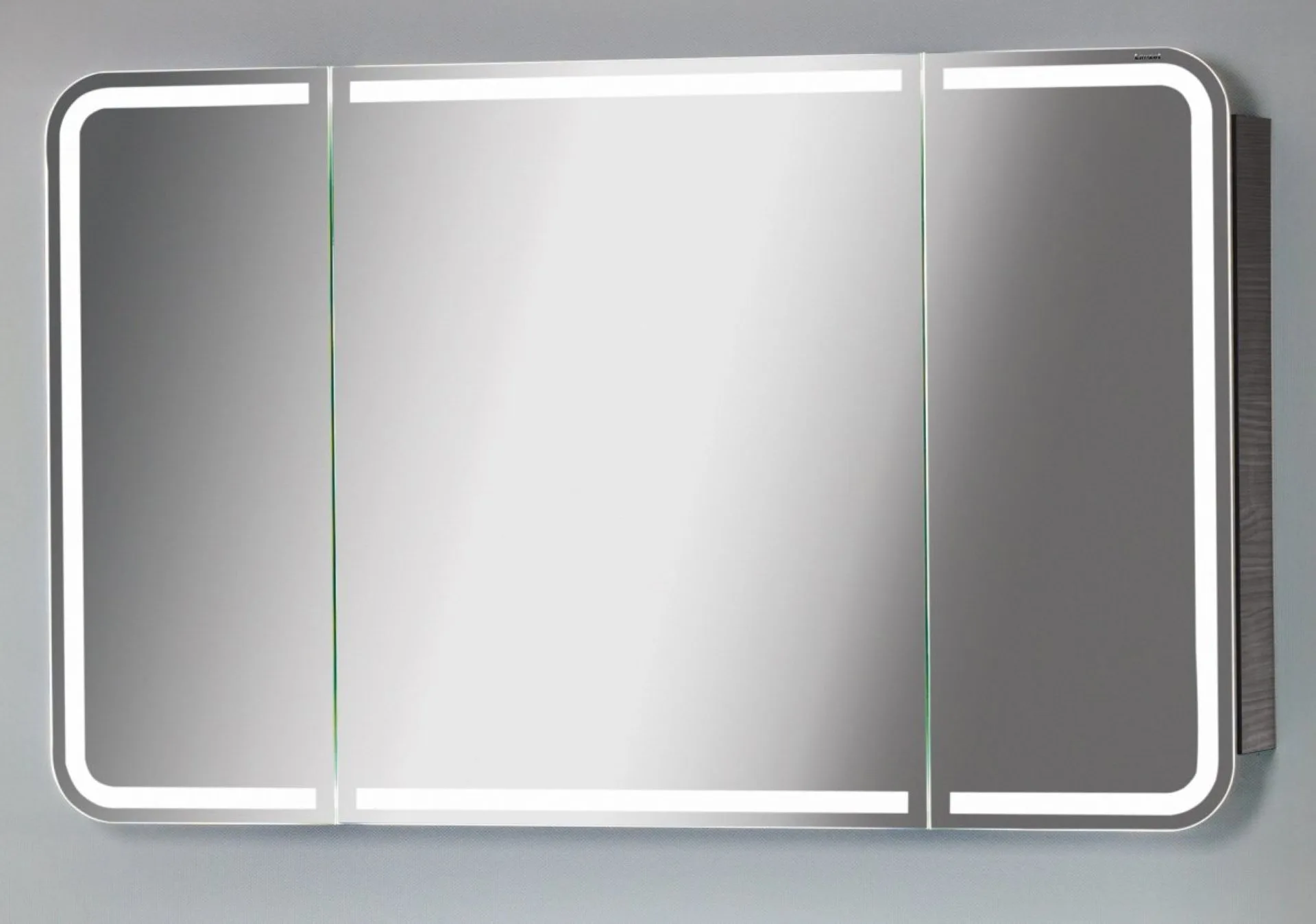 LANZET M9 LED Spiegelschrank 120 cm breit, Anthrazit Holzoptik