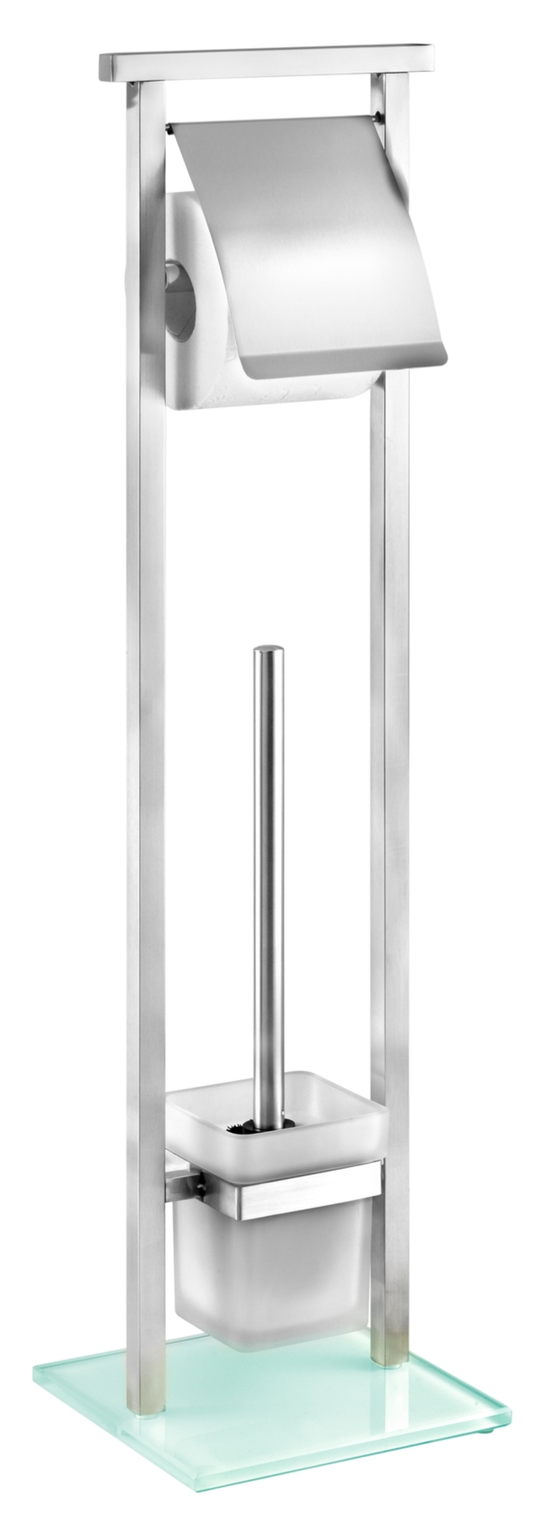 WENKO DEBAR Toilettenpapierhalter, mit WC-Garnitur, stehend