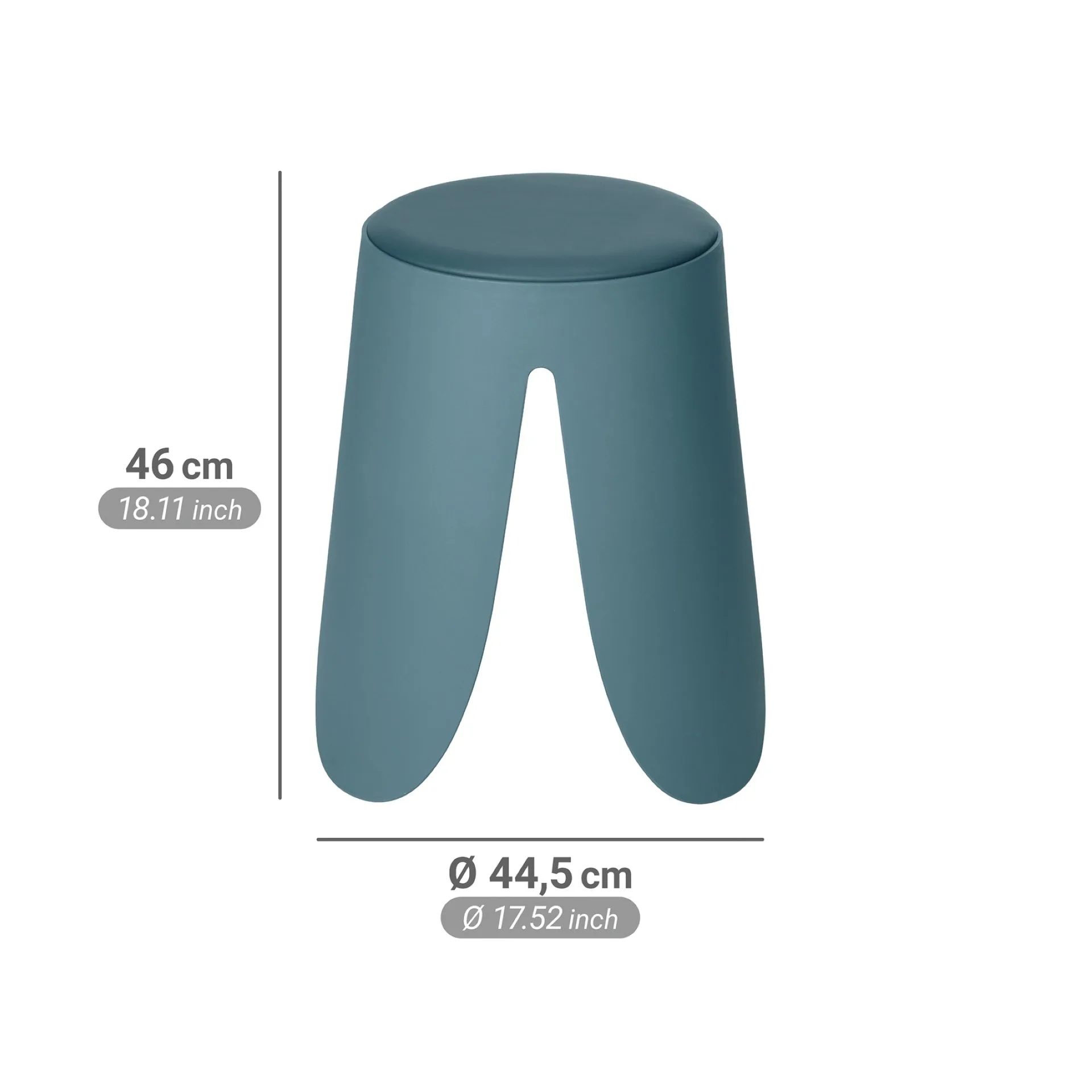 WENKO COMISO Badhocker, Blau matt