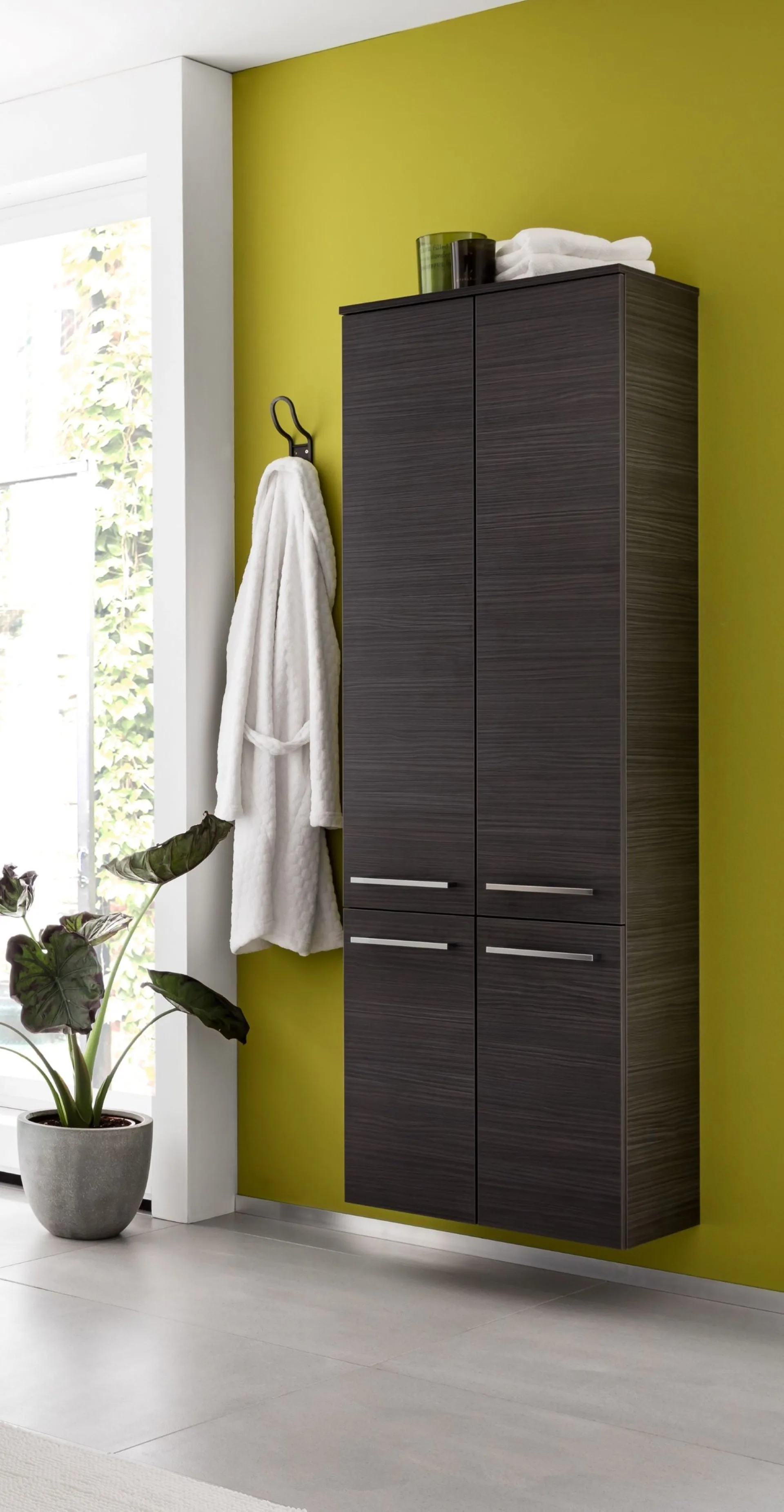 Lanzet Hochschrank 60 cm, Schwarz