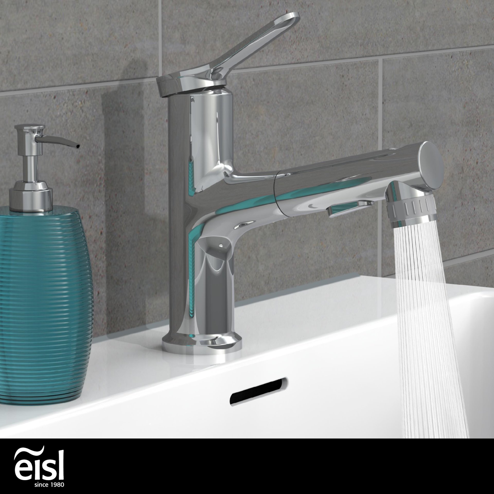EISL VARIABILE Waschtischarmatur, Chrom, mit herausziehbarer Haarbrause