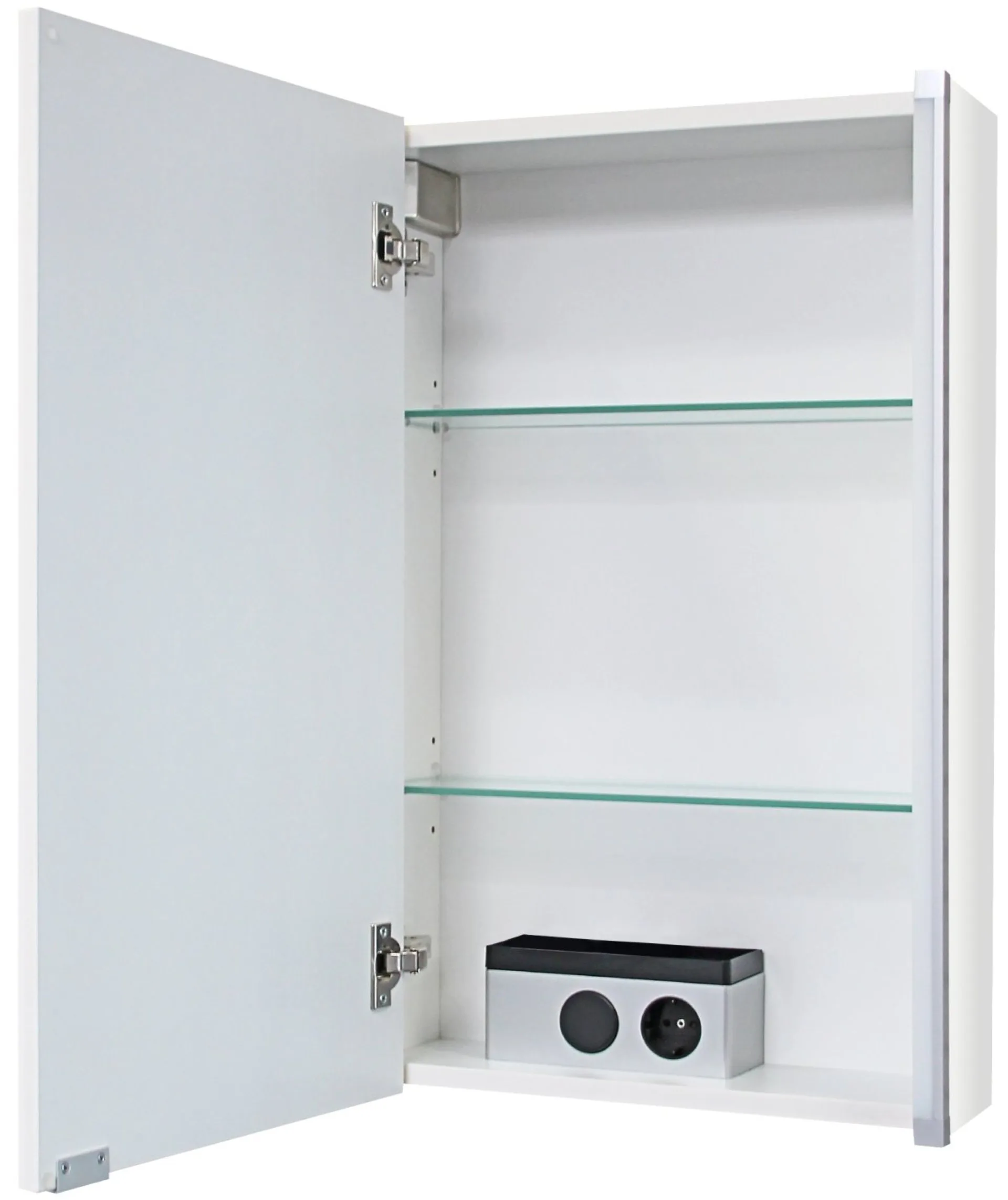 FACKELMANN LED Spiegelschrank 42 cm breit, Weiß
