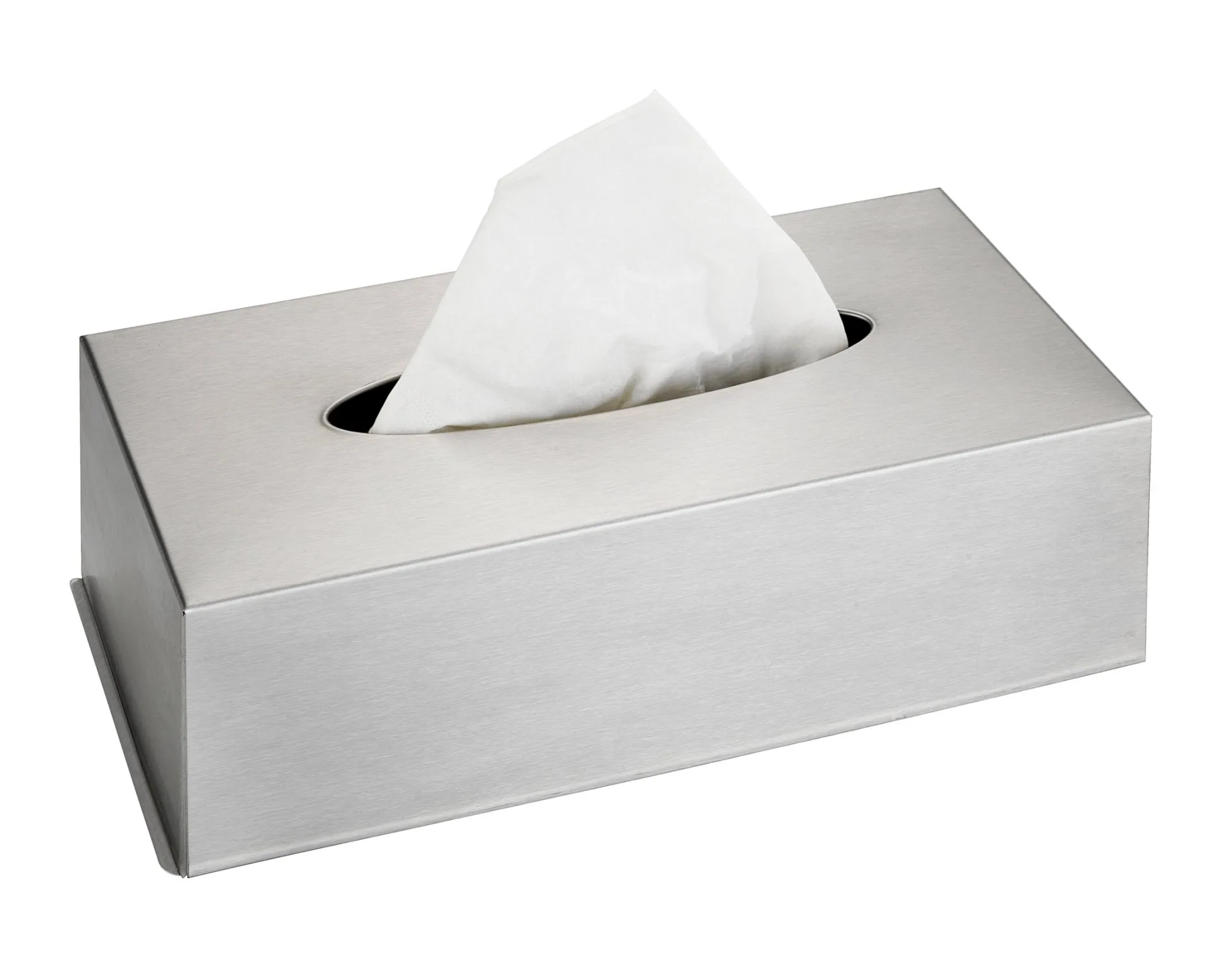 WENKO Kosmetiktücherbox, Silber, Edelstahl rostfrei
