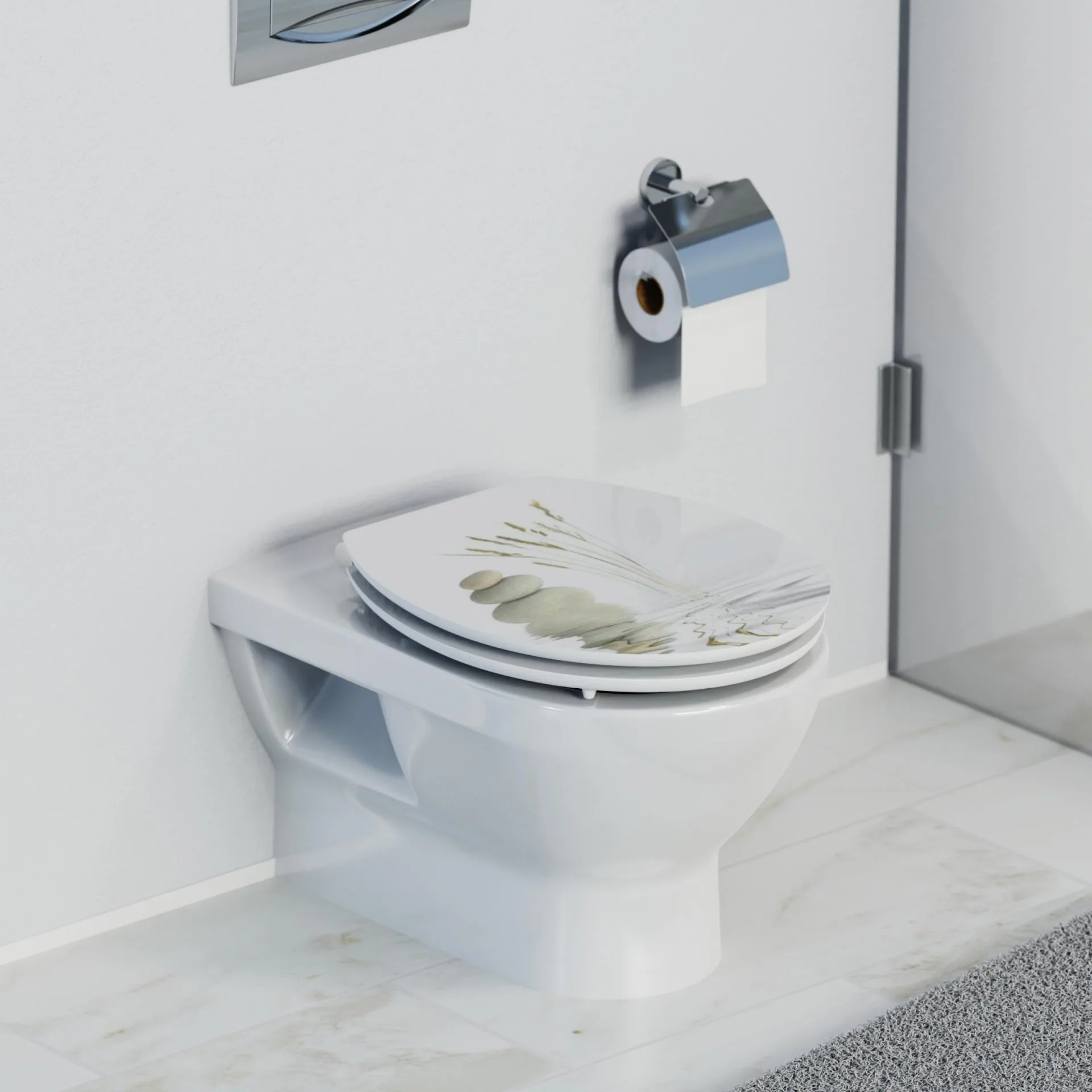 SCHÜTTE BALANCE WC-Sitz, MDF HG, mit Absenkautomatik