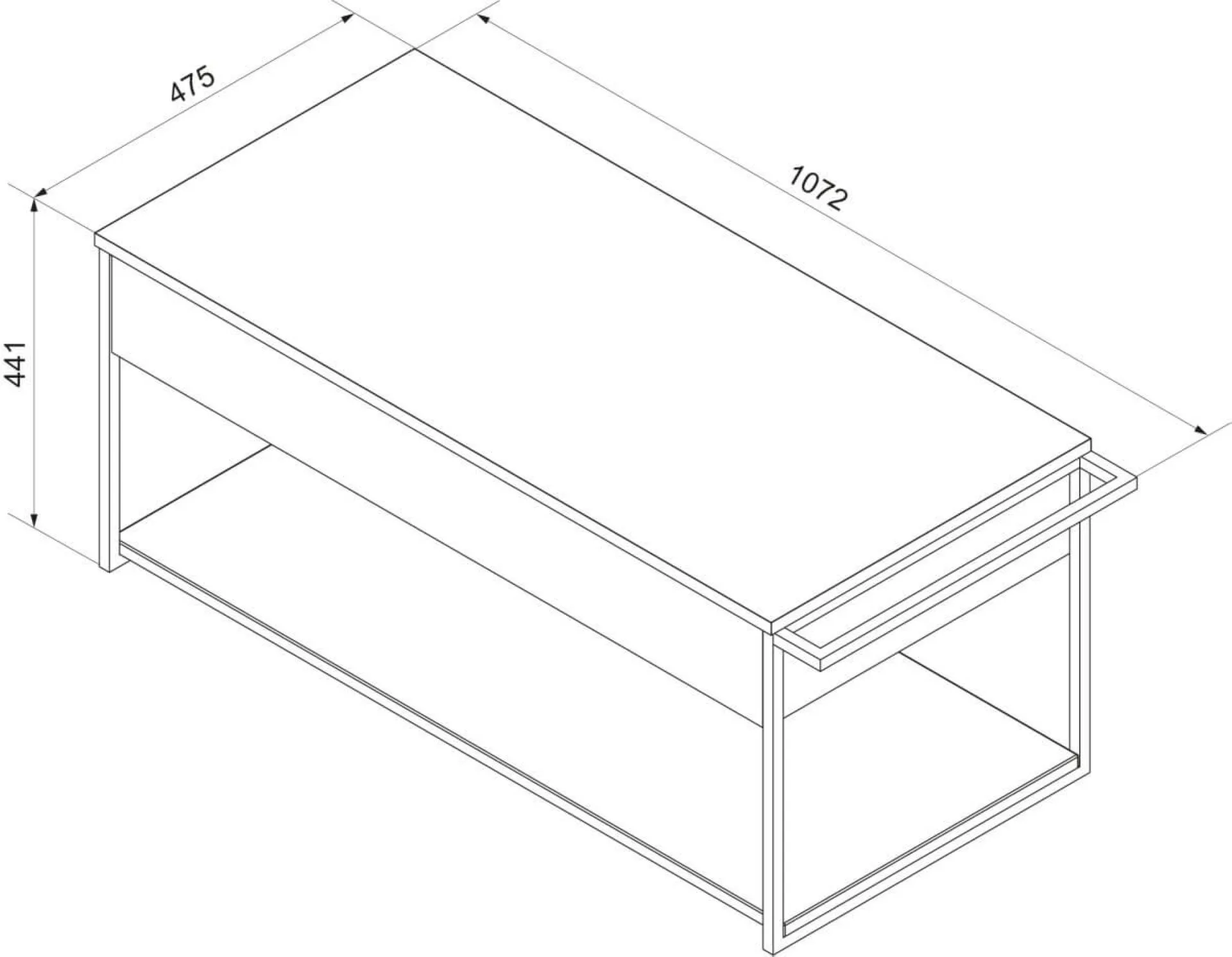 FACKELMANN NEW YORK Waschbeckenunterschrank 108 cm breit, Grau
