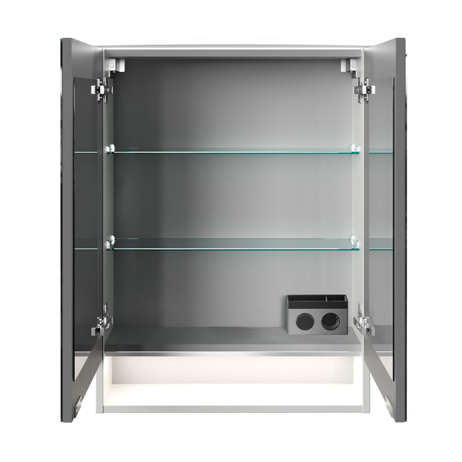 Fackelmann B.STYLE Spiegelschrank, 60 cm breit, Weiß