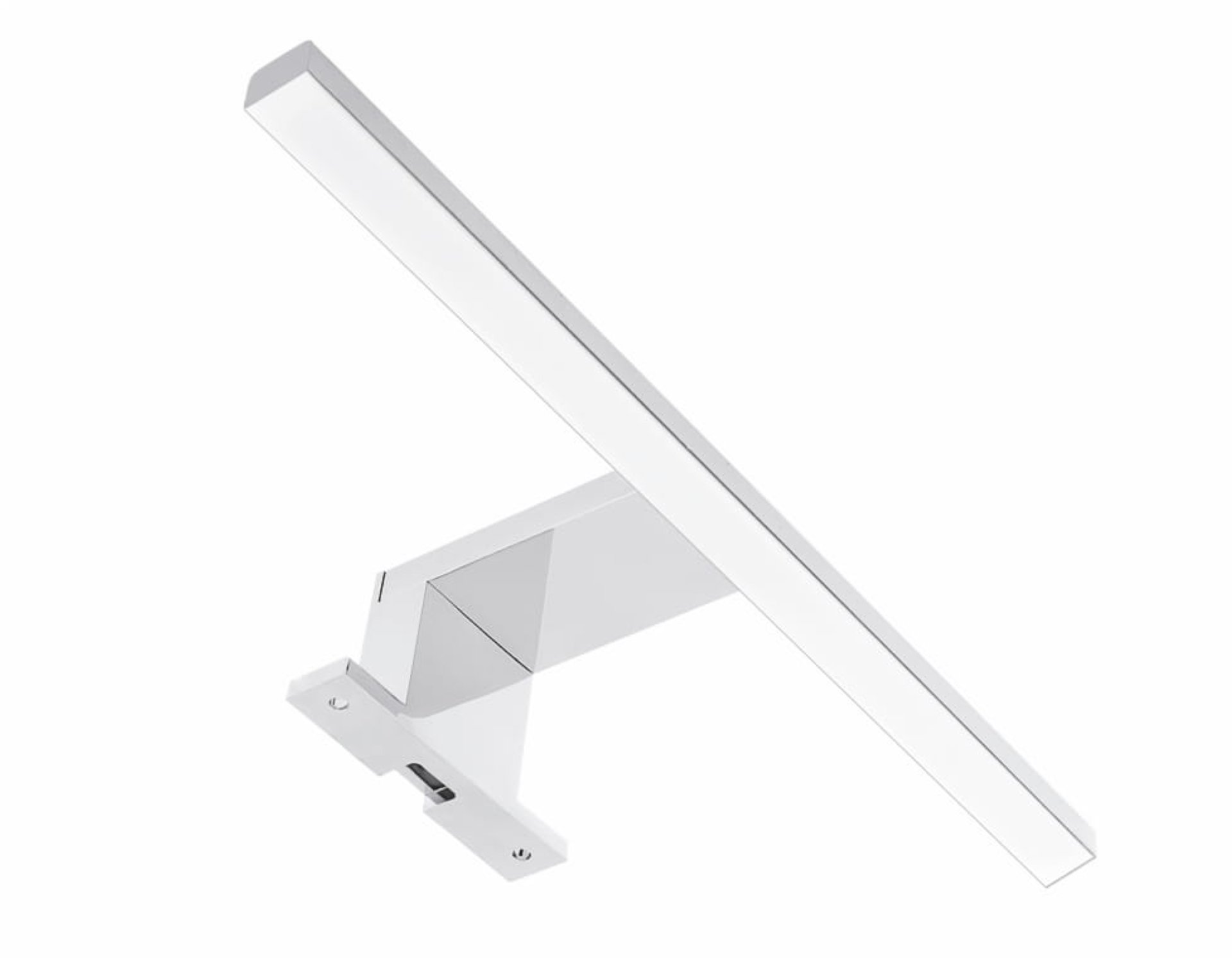 BADEDU LED Aufsatzleuchte 30 cm, Silber