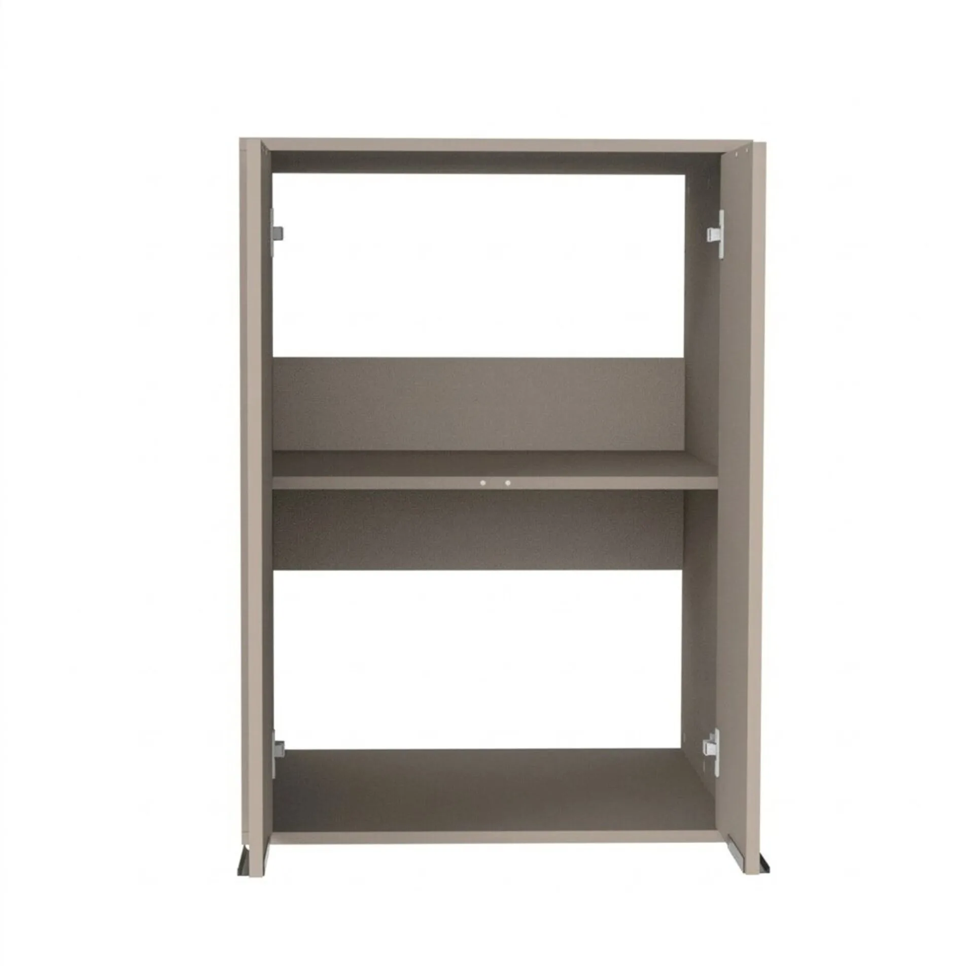 FACKELMANN Waschturm Set 4-teilig 165 cm breit, Grau, Trockner-/Waschmaschinenschrank + Aufsatz + Putzschrank + Wäscheschrank