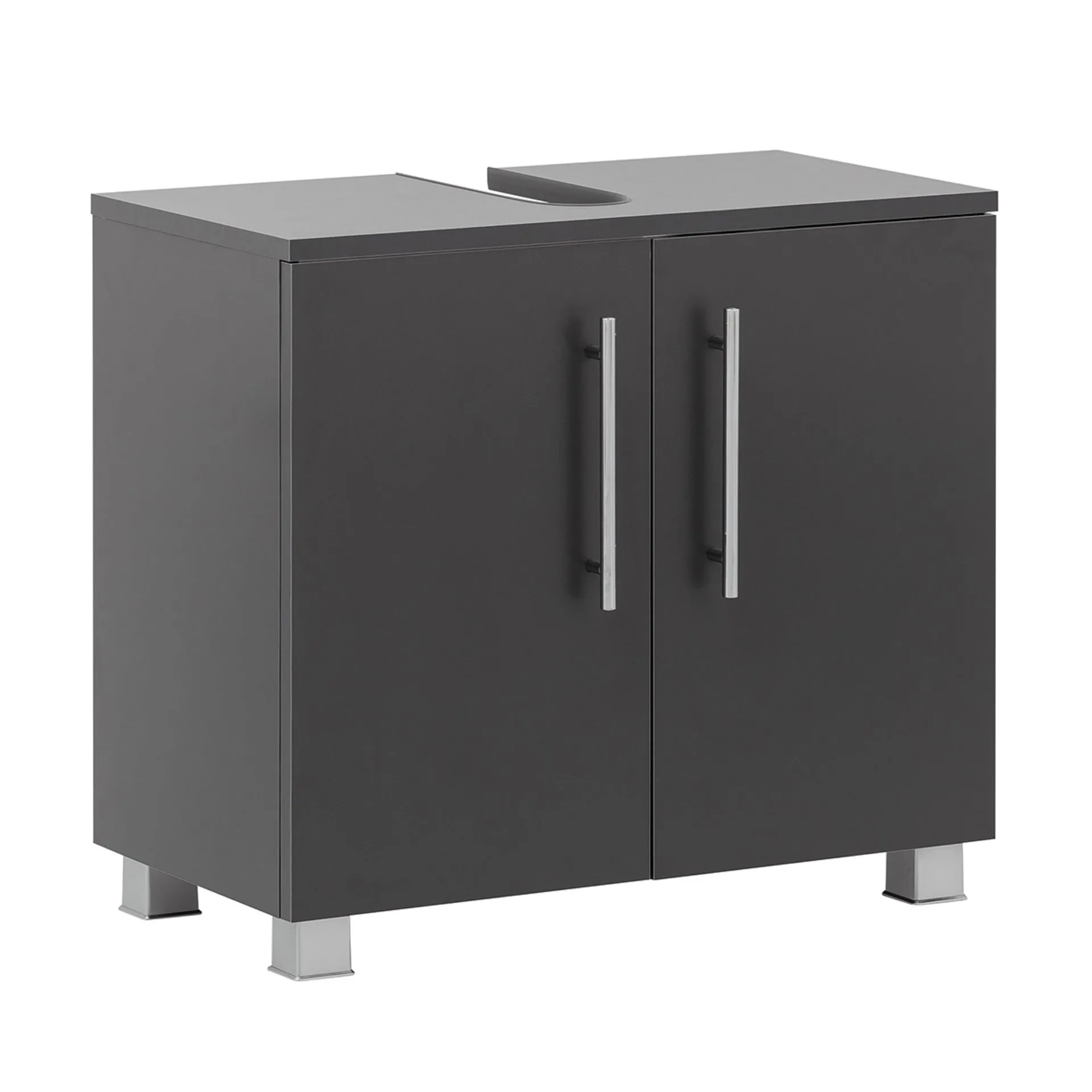 BadeDu CHER Waschbeckenunterschrank 61 cm breit, Anthrazit