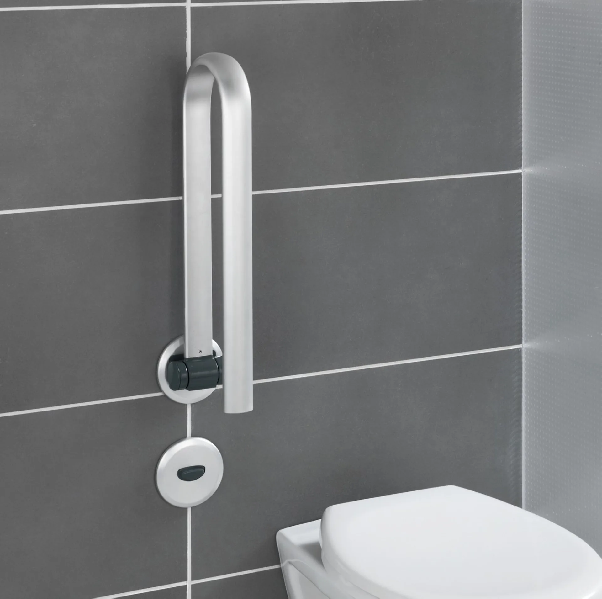 WENKO SECURA PREMIUM Wandhaltegriff, Silber, 120 kg Tragkraft
