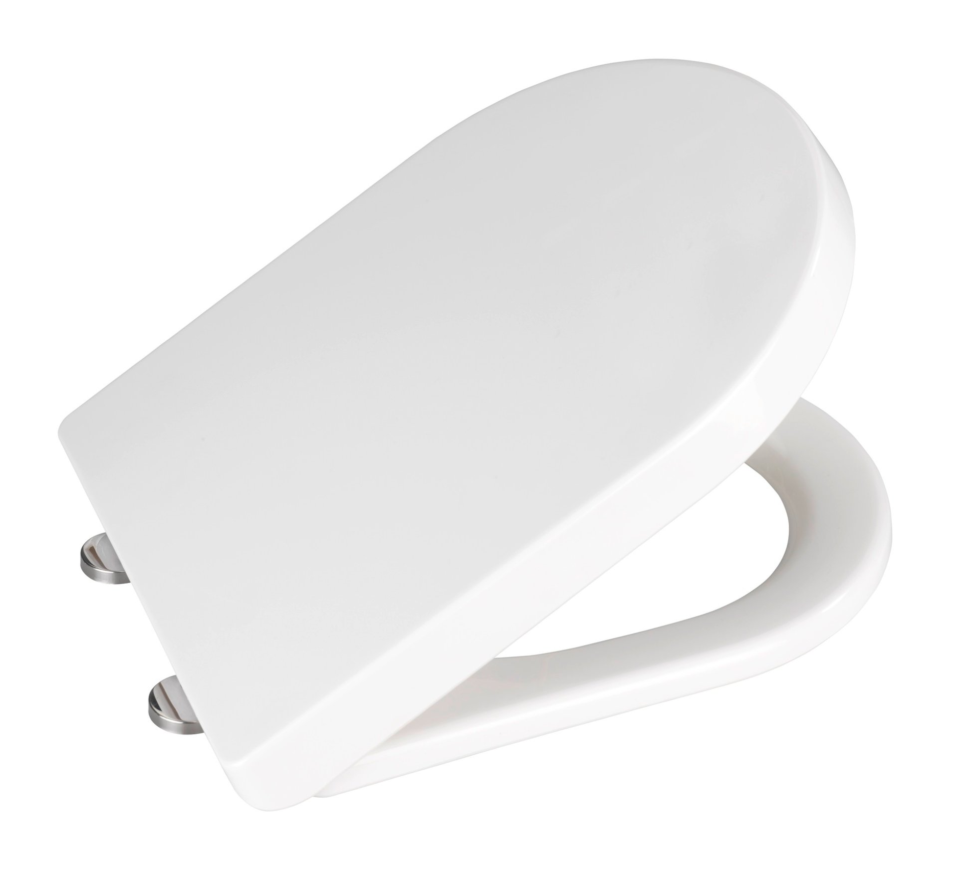 WENKO CALLA WC-Sitz, Weiß, Thermoplast, mit Absenkautomatik