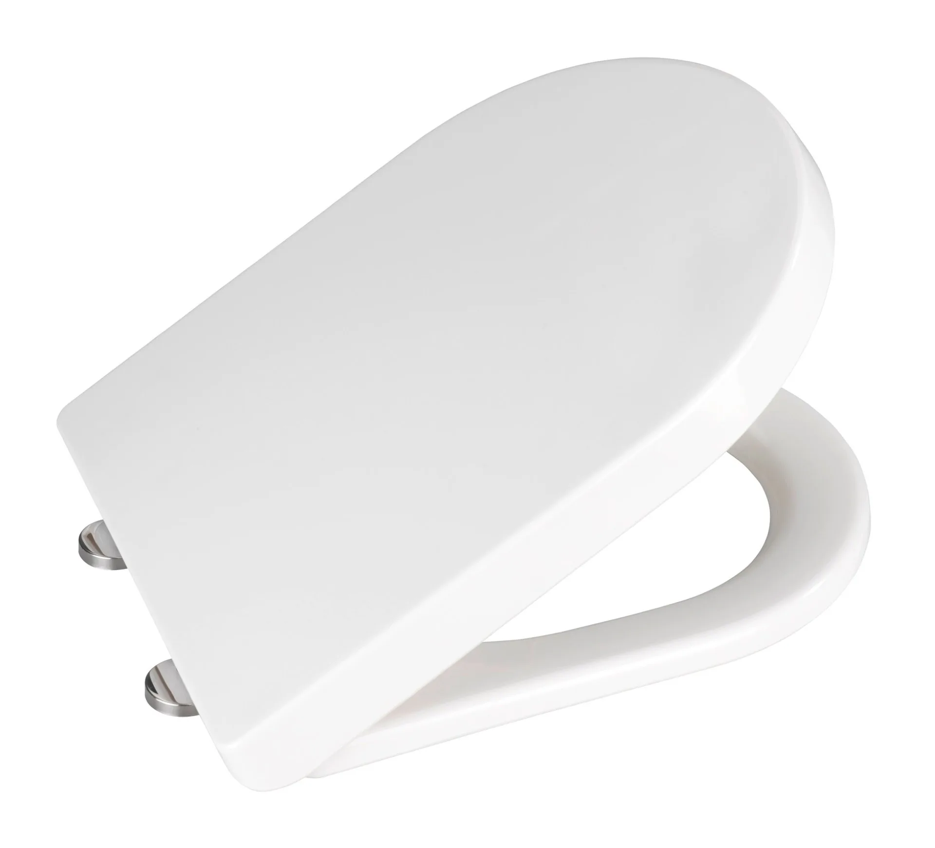 WENKO CALLA WC-Sitz, Weiß, Thermoplast, mit Absenkautomatik