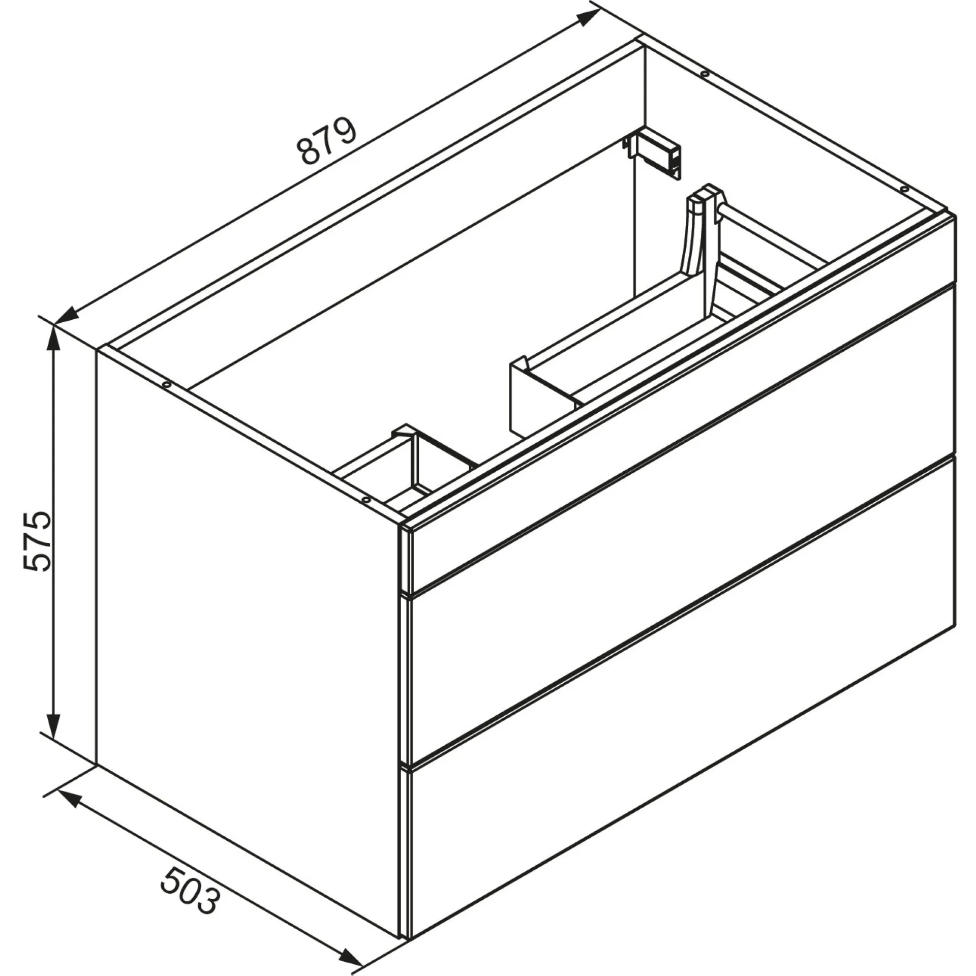 Lanzet K5 Waschtischunterschrank 88 cm
