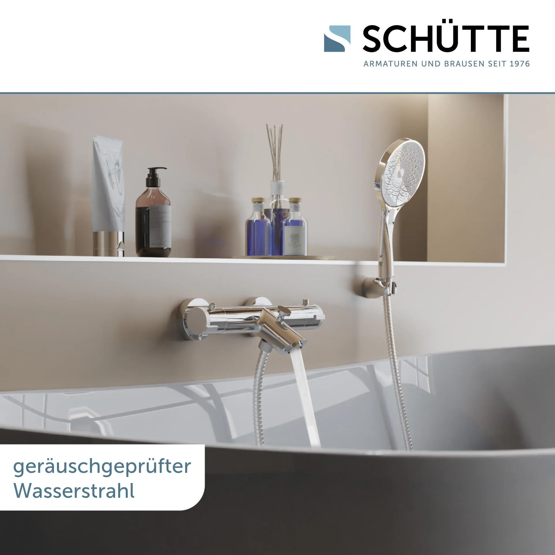 SCHÜTTE LONDON Badewannenthermostat, Chrom