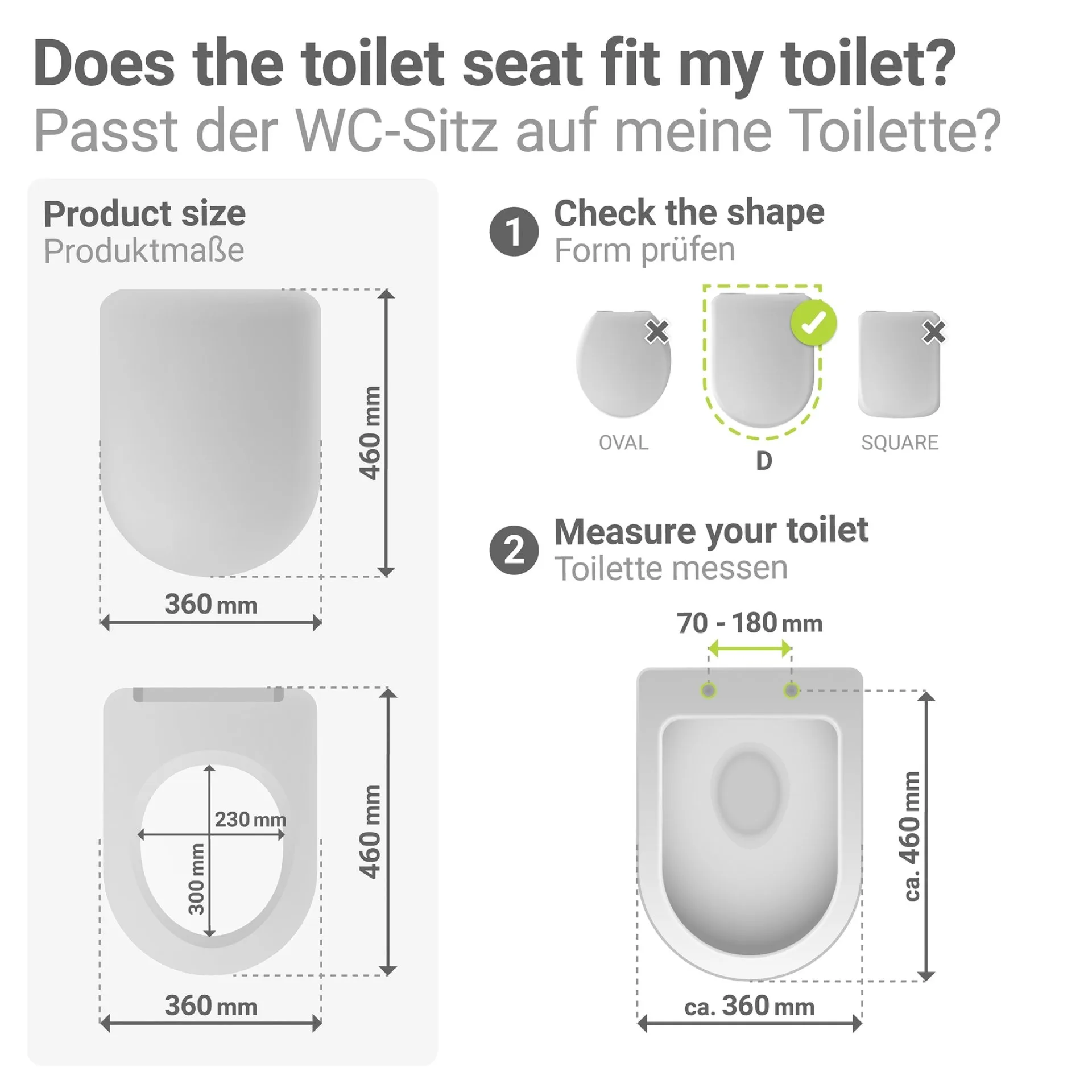 WENKO GALATI WC-Sitz, Blau matt, mit Absenkautomatik, Soft-Touch-Effekt